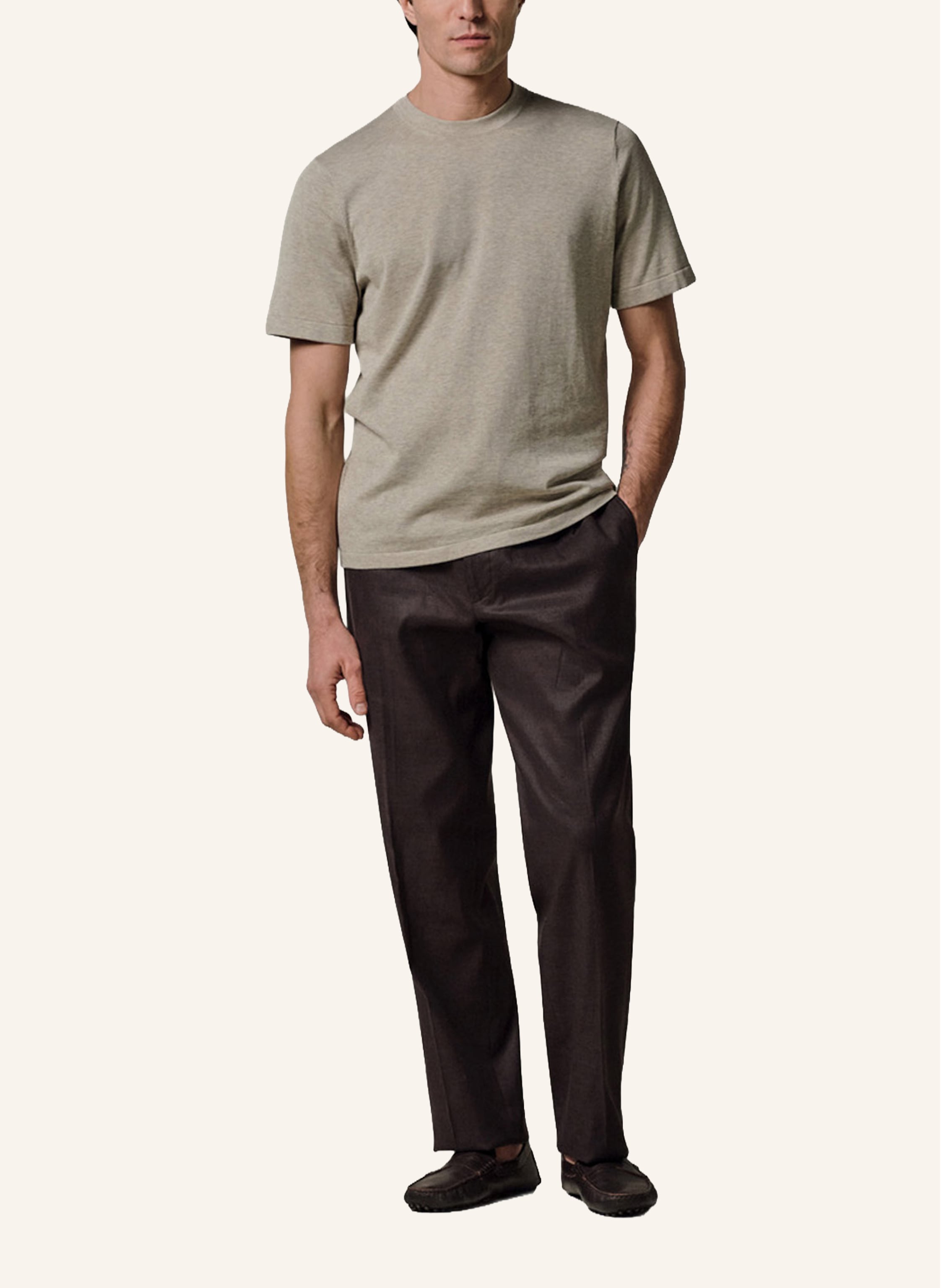 Thumbnail - Profuomo T-Shirt beige