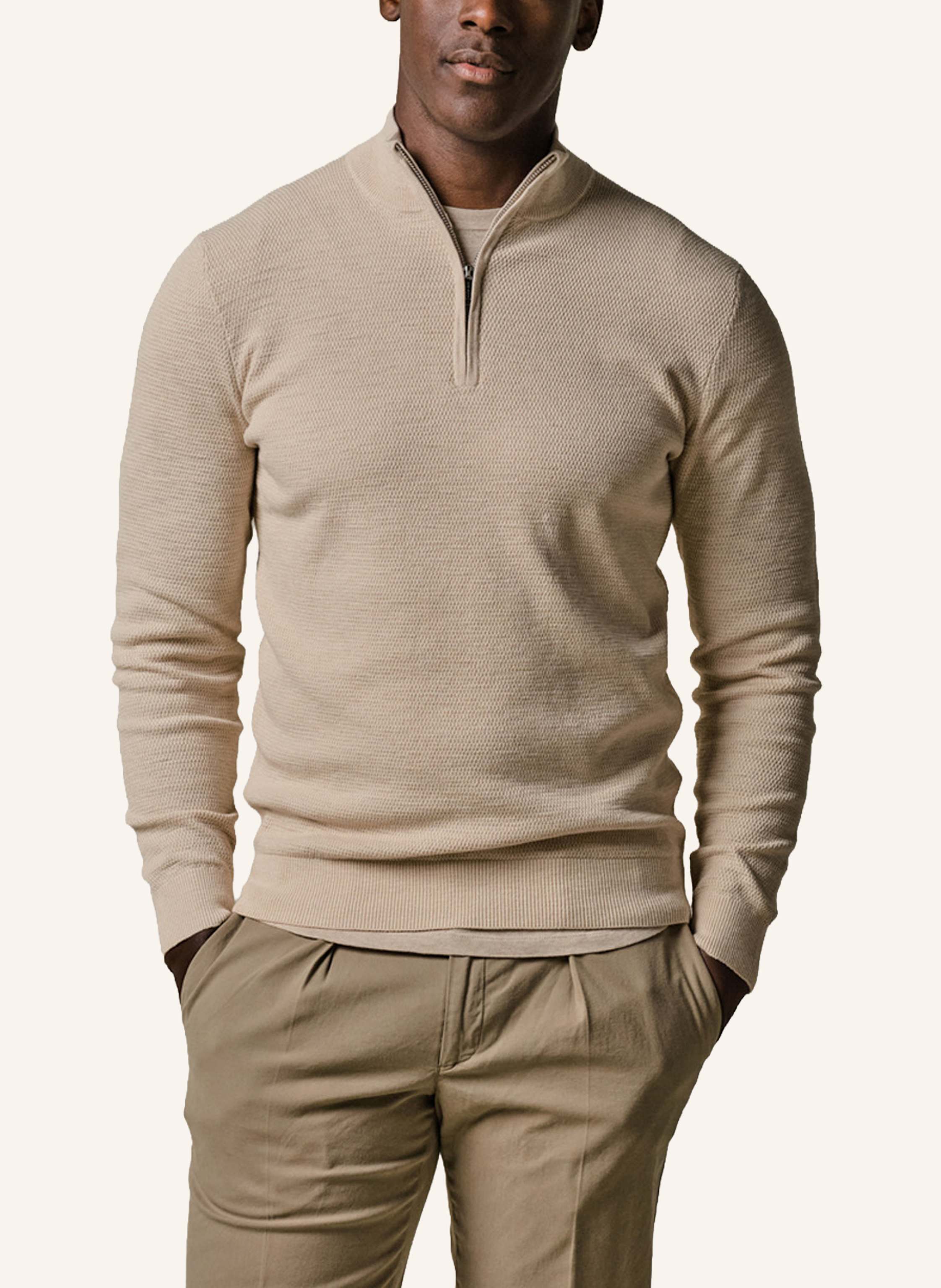 Thumbnail - Profuomo Herren Troyer weiss