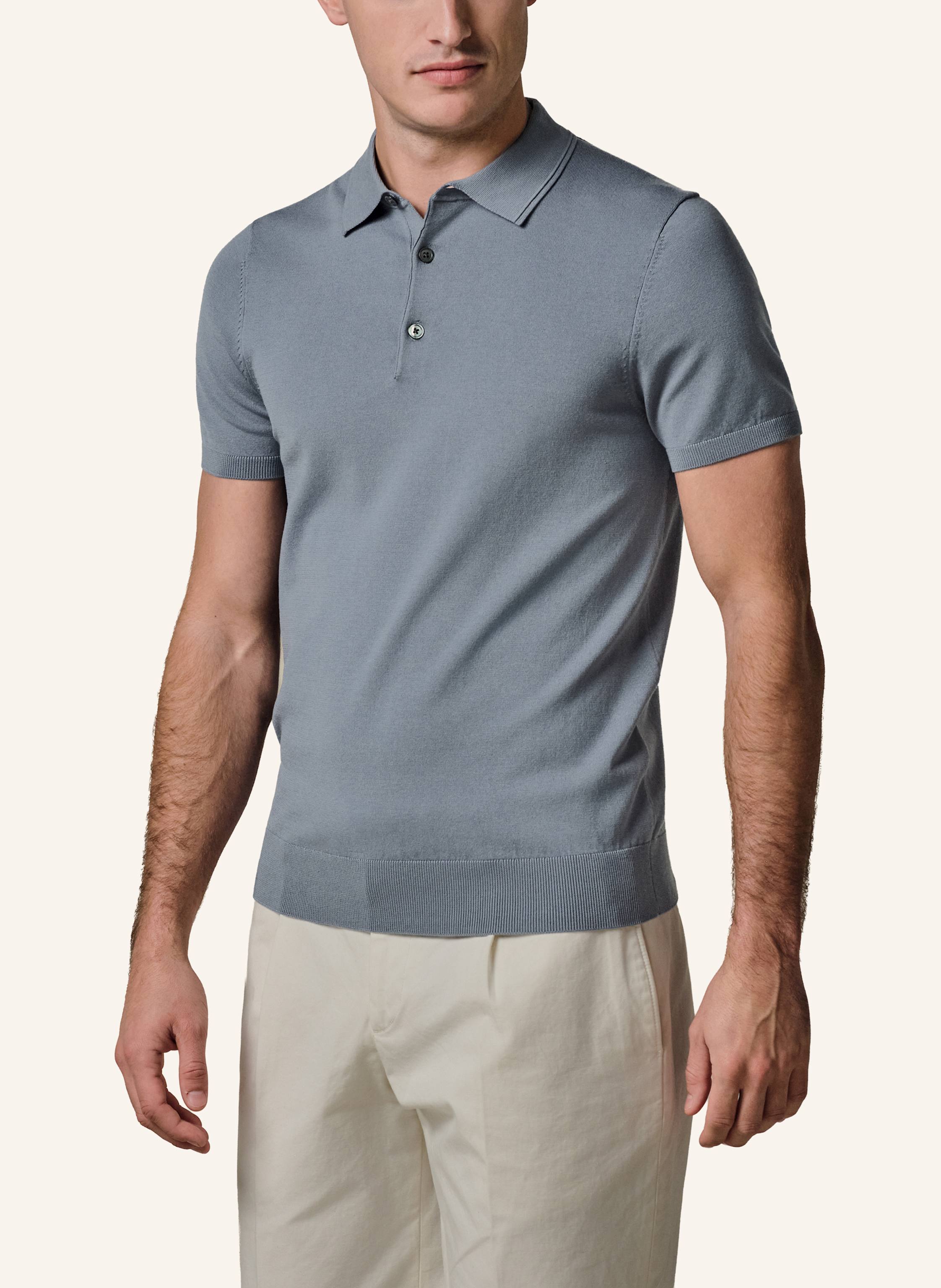 Thumbnail - Profuomo Polo Kurzarm grau