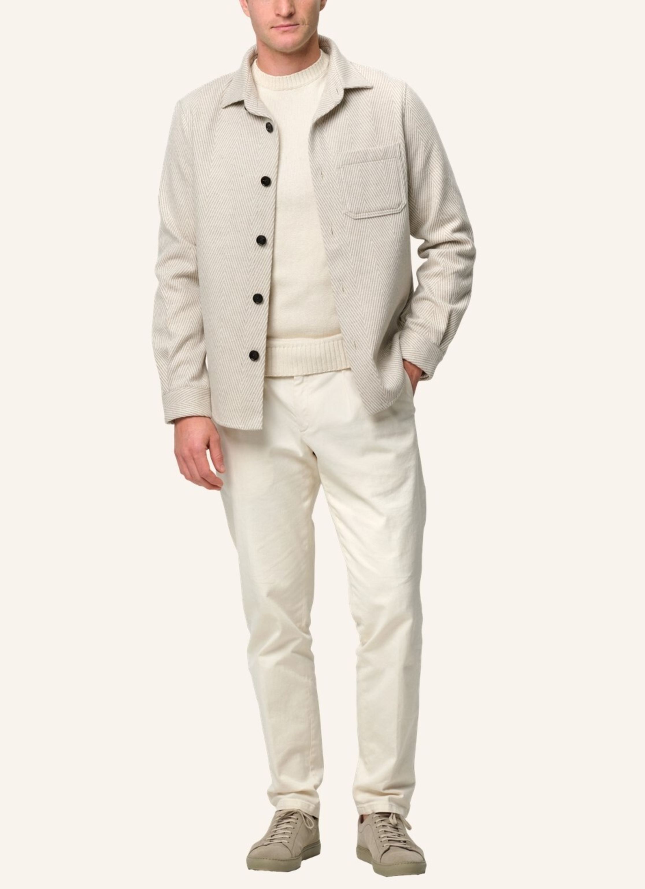 Thumbnail - Profuomo Herren Overshirt beige