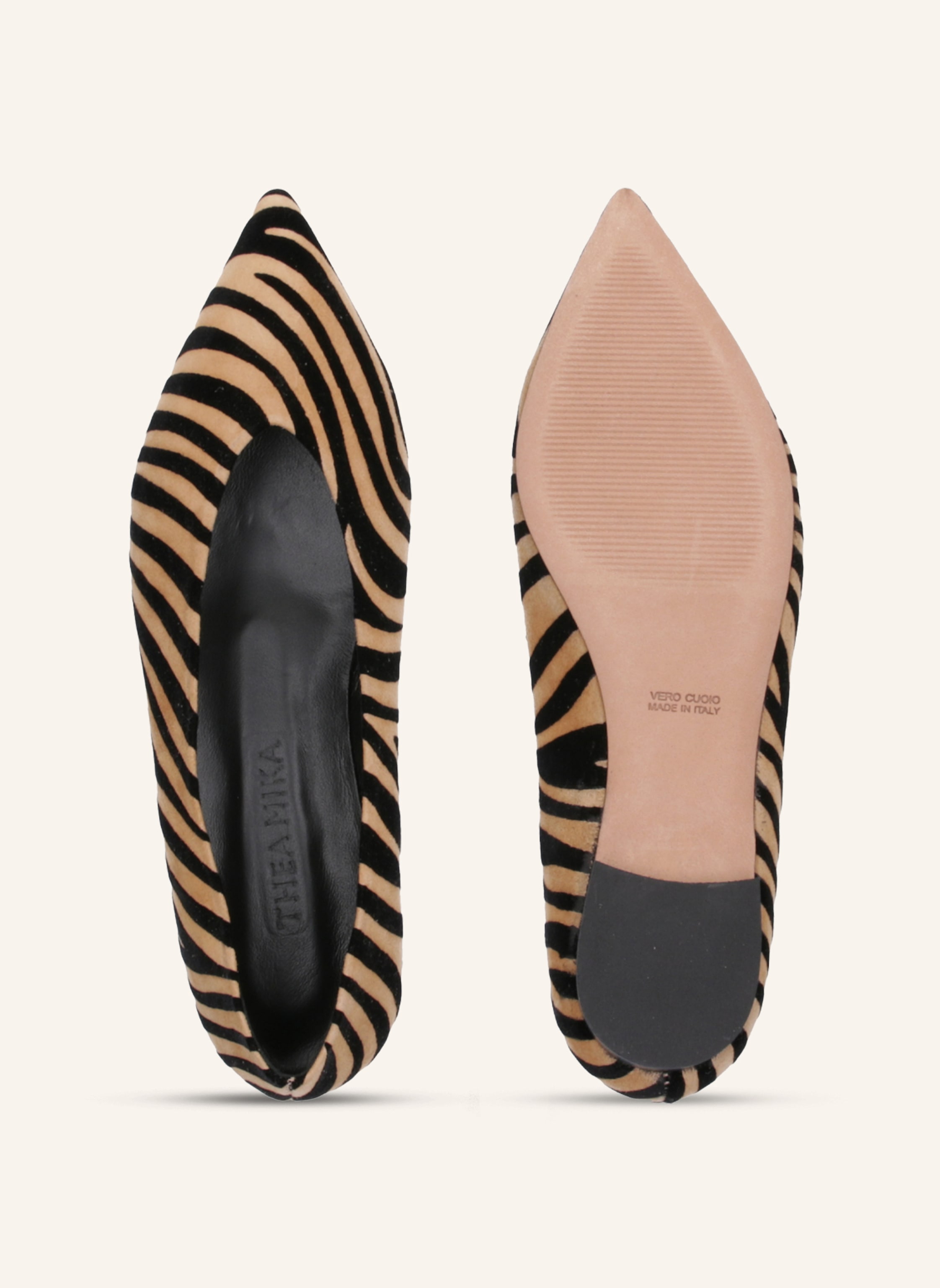 Thumbnail - Thea Mika Ballerinas beige