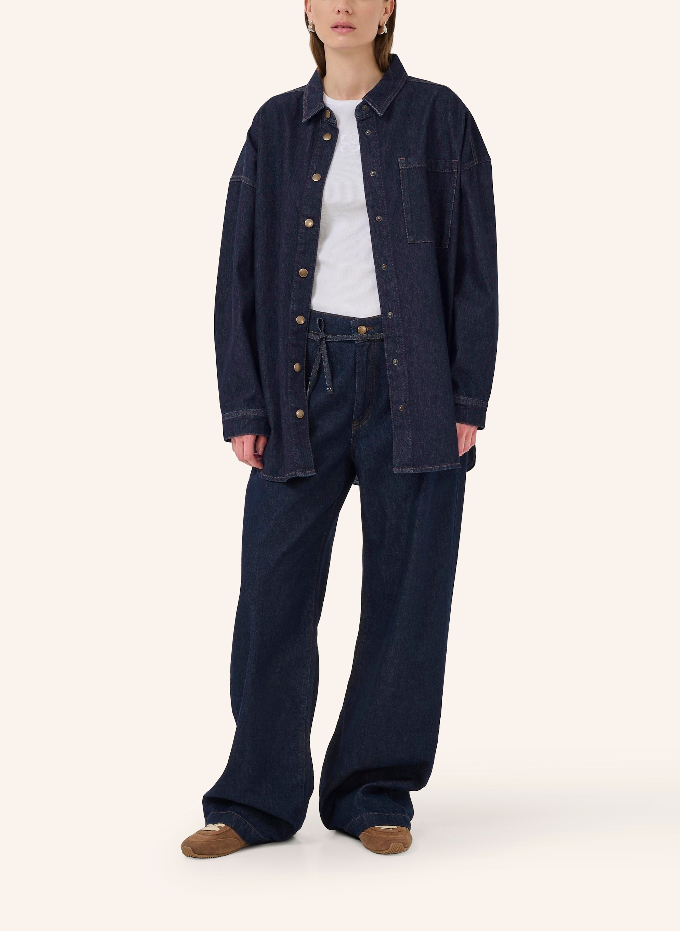 Thumbnail - My Essential Wardrobe Oversized-Hemdbluse Malo blau