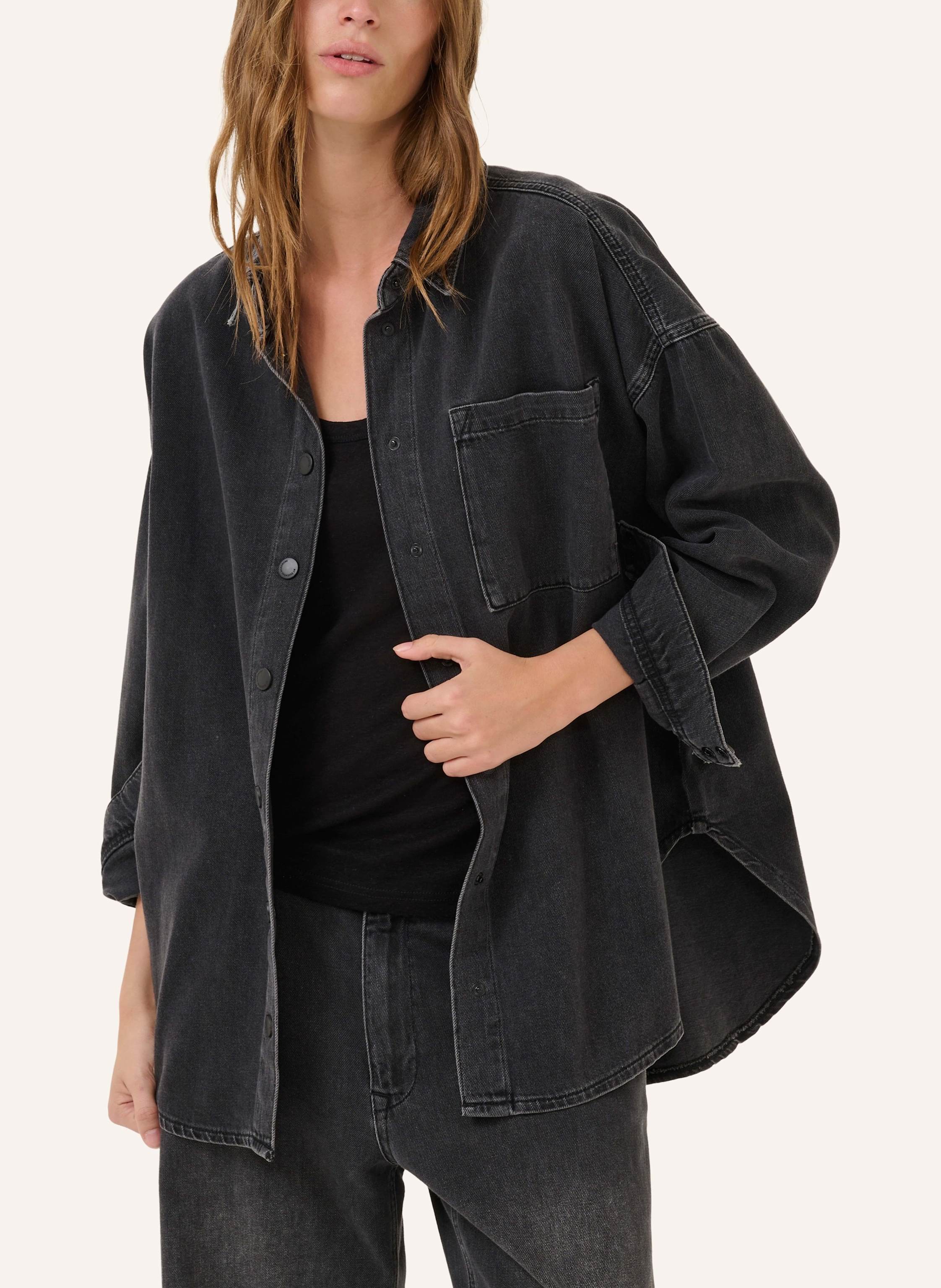 Thumbnail - My Essential Wardrobe Oversized-Hemdbluse Malo grau