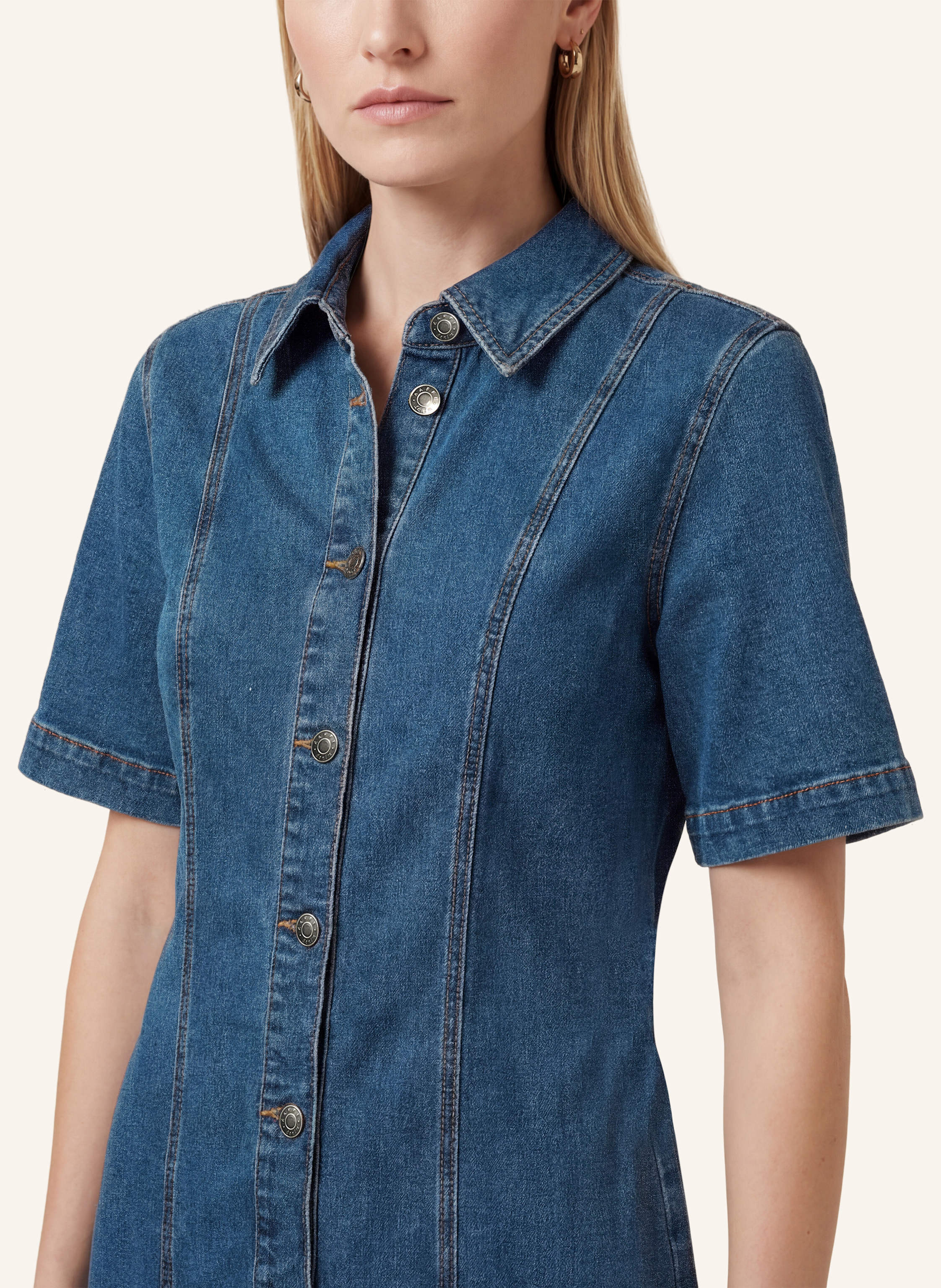 Thumbnail - Kaffe Denimkleid Kalena blau