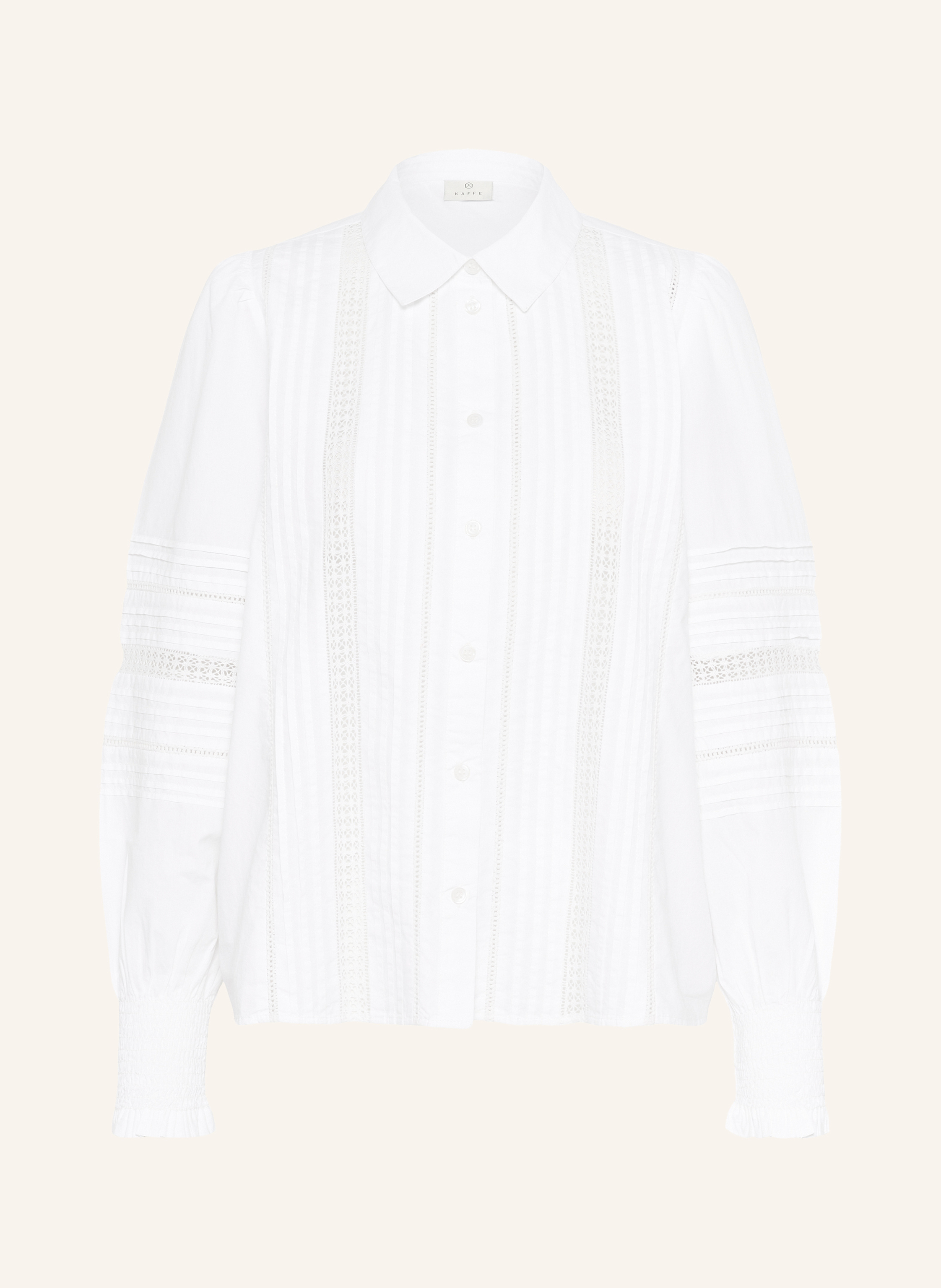 Kaffe Hemdbluse Kabella weiss