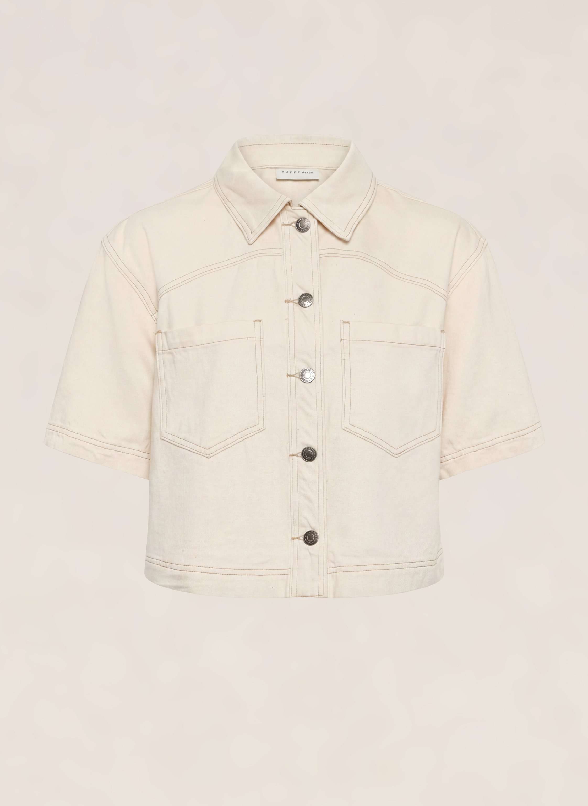 Kaffe Jeanshemd Kacatharina weiss
