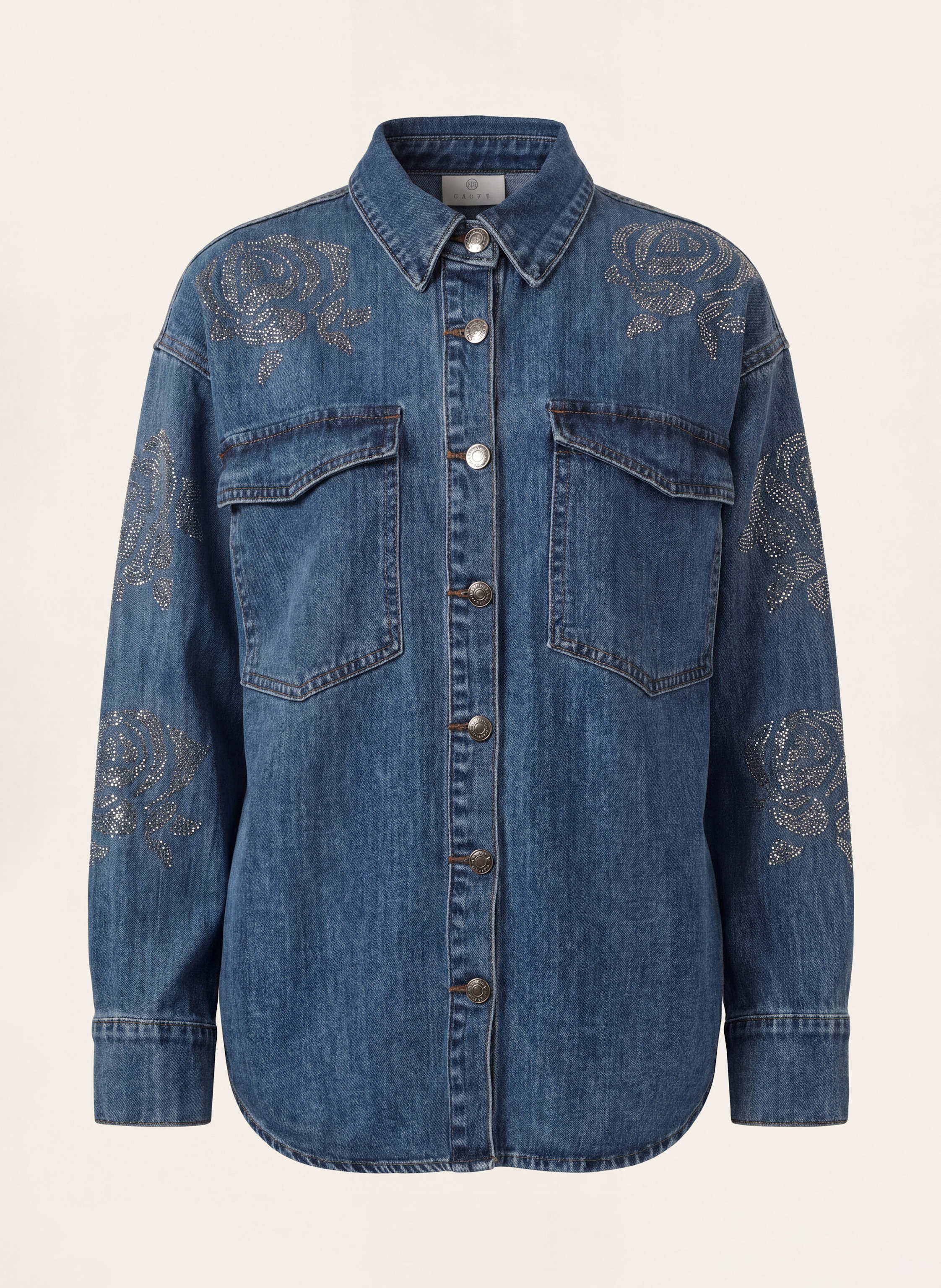 Kaffe Jeanshemd Kacastelia blau