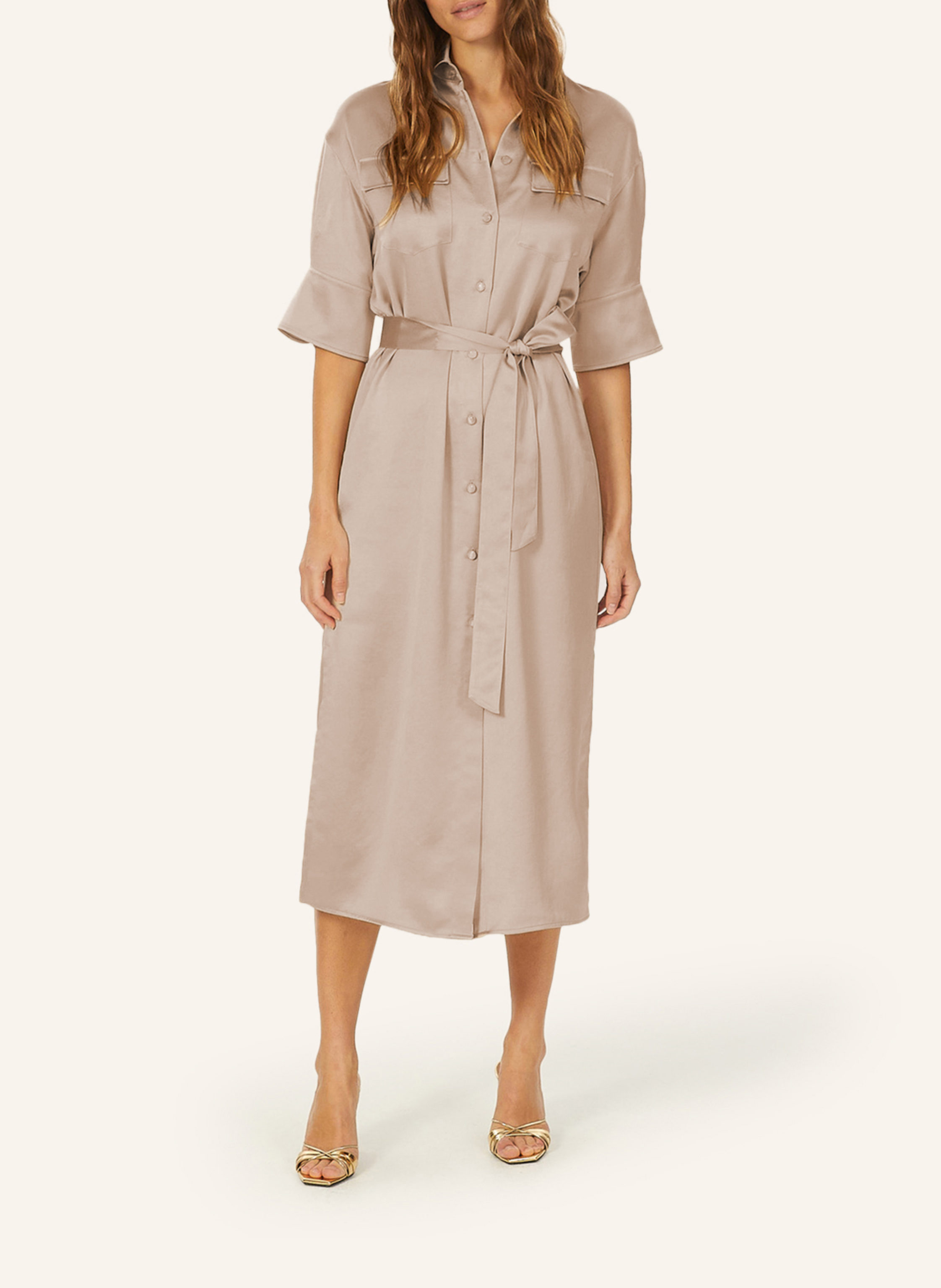 Thumbnail - Marc Aurel Kleid beige