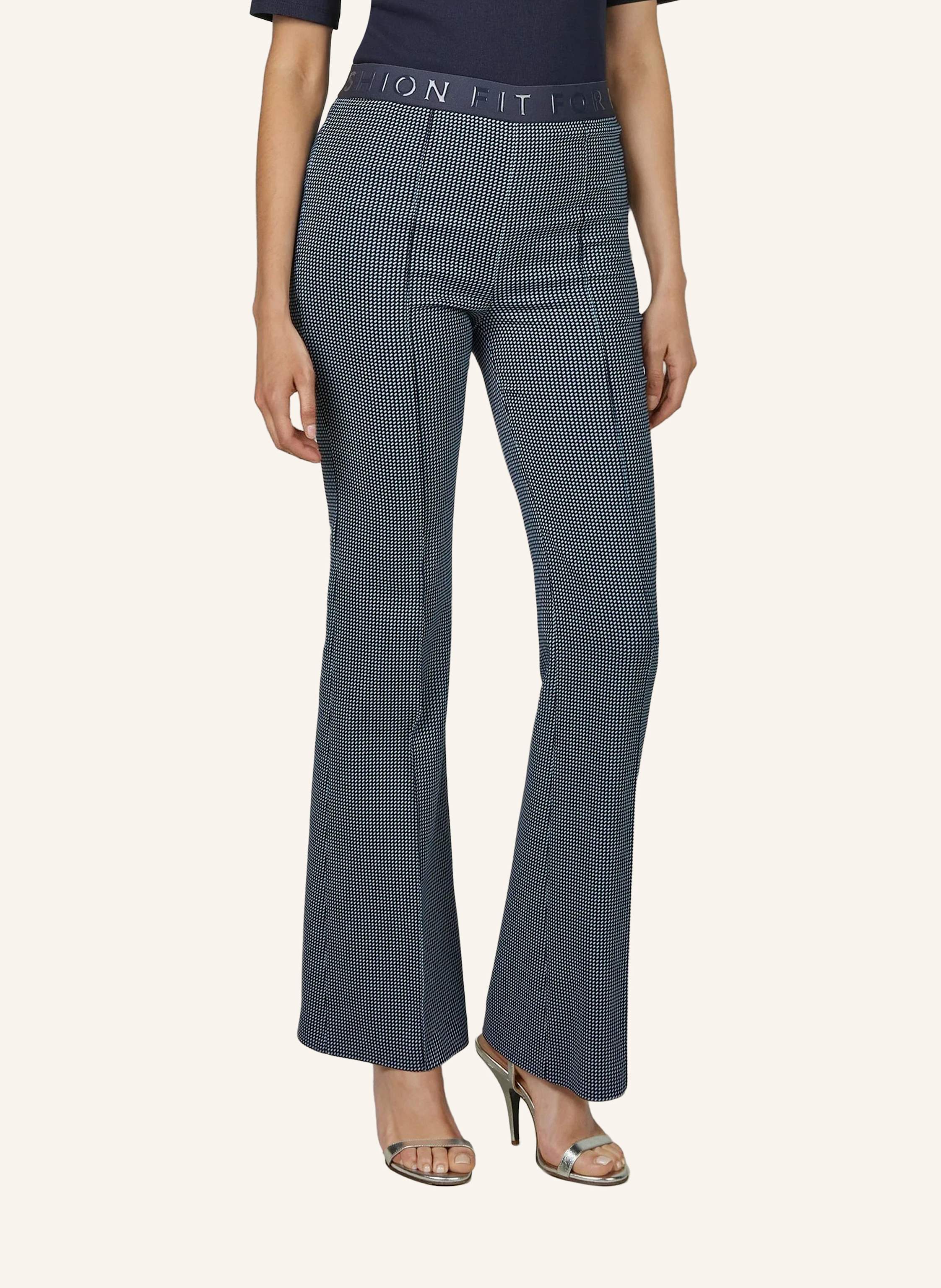 Thumbnail - Marc Aurel Jacquard-Hose blau