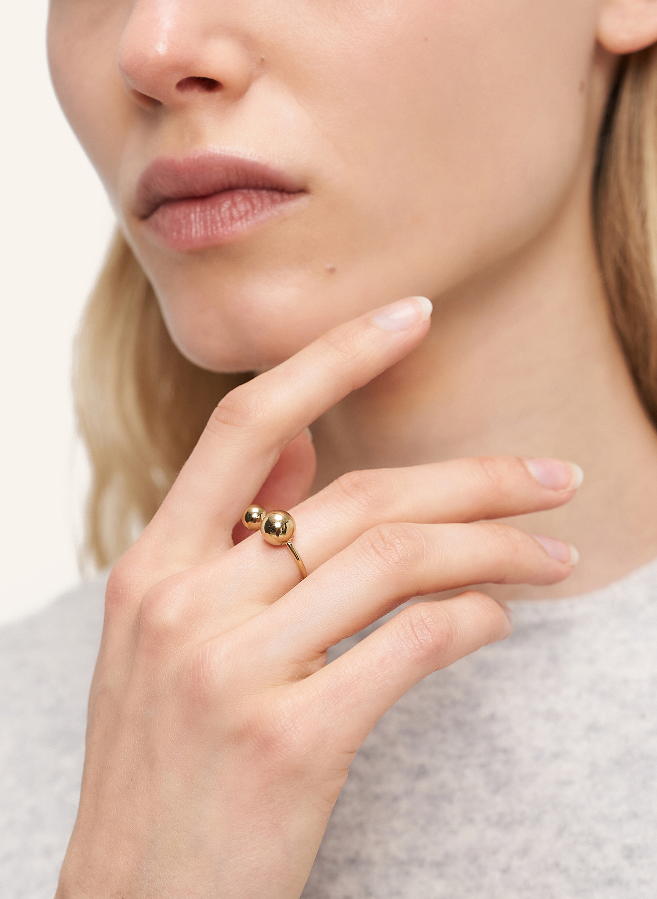 Thumbnail - Liebeskind Ring Aus Edelstahl gold