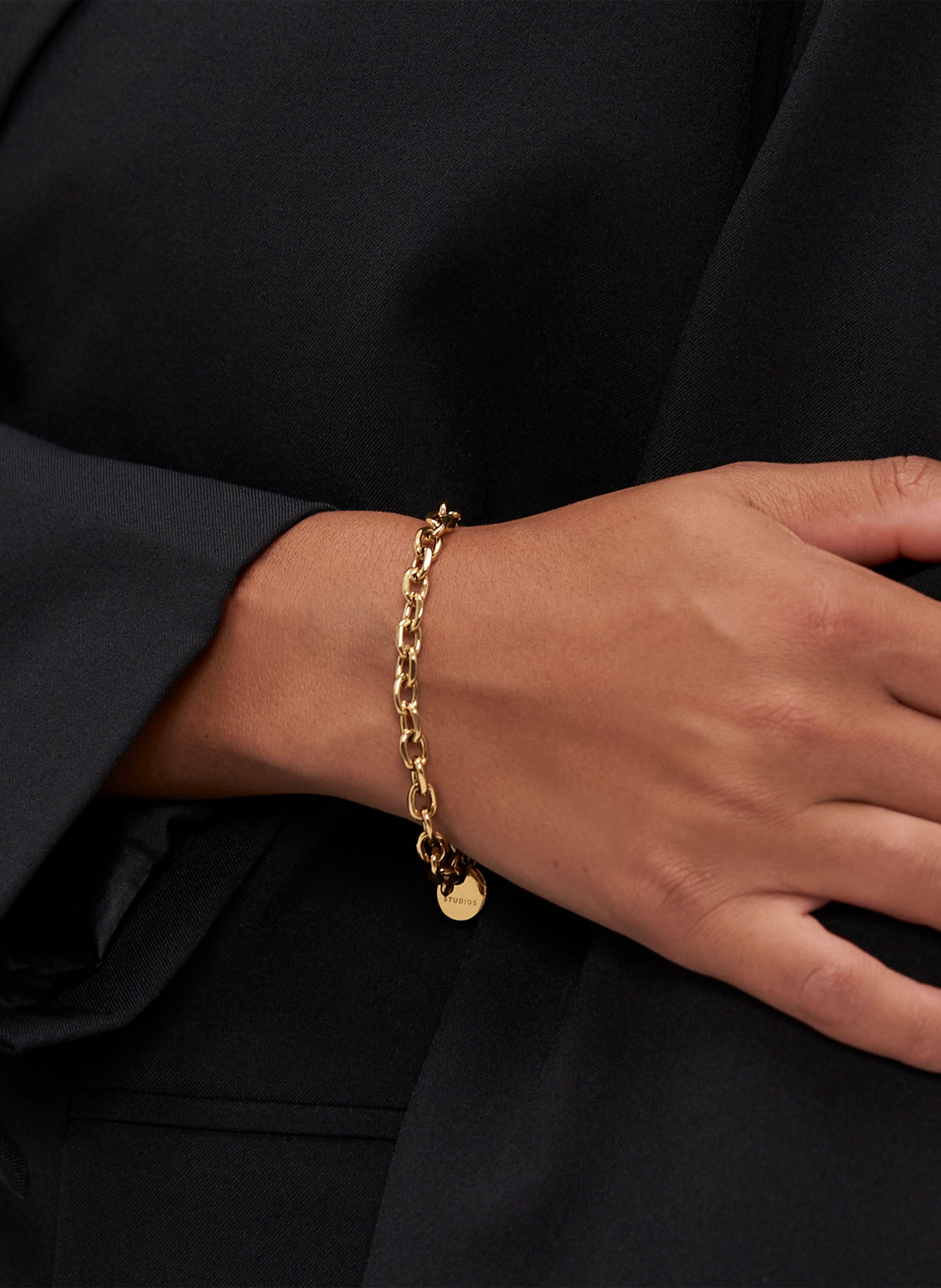 Thumbnail - Copenhagen Studios Armband  Aus  Edelstahl gold