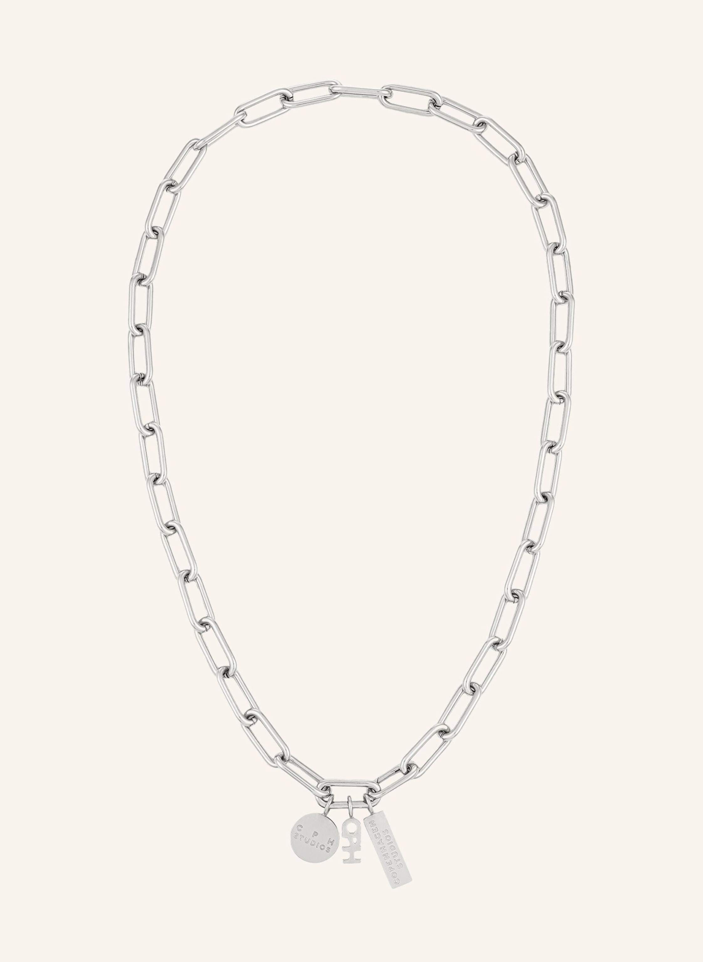 Thumbnail - Copenhagen Studios Halskette Aus Edelstahl silber