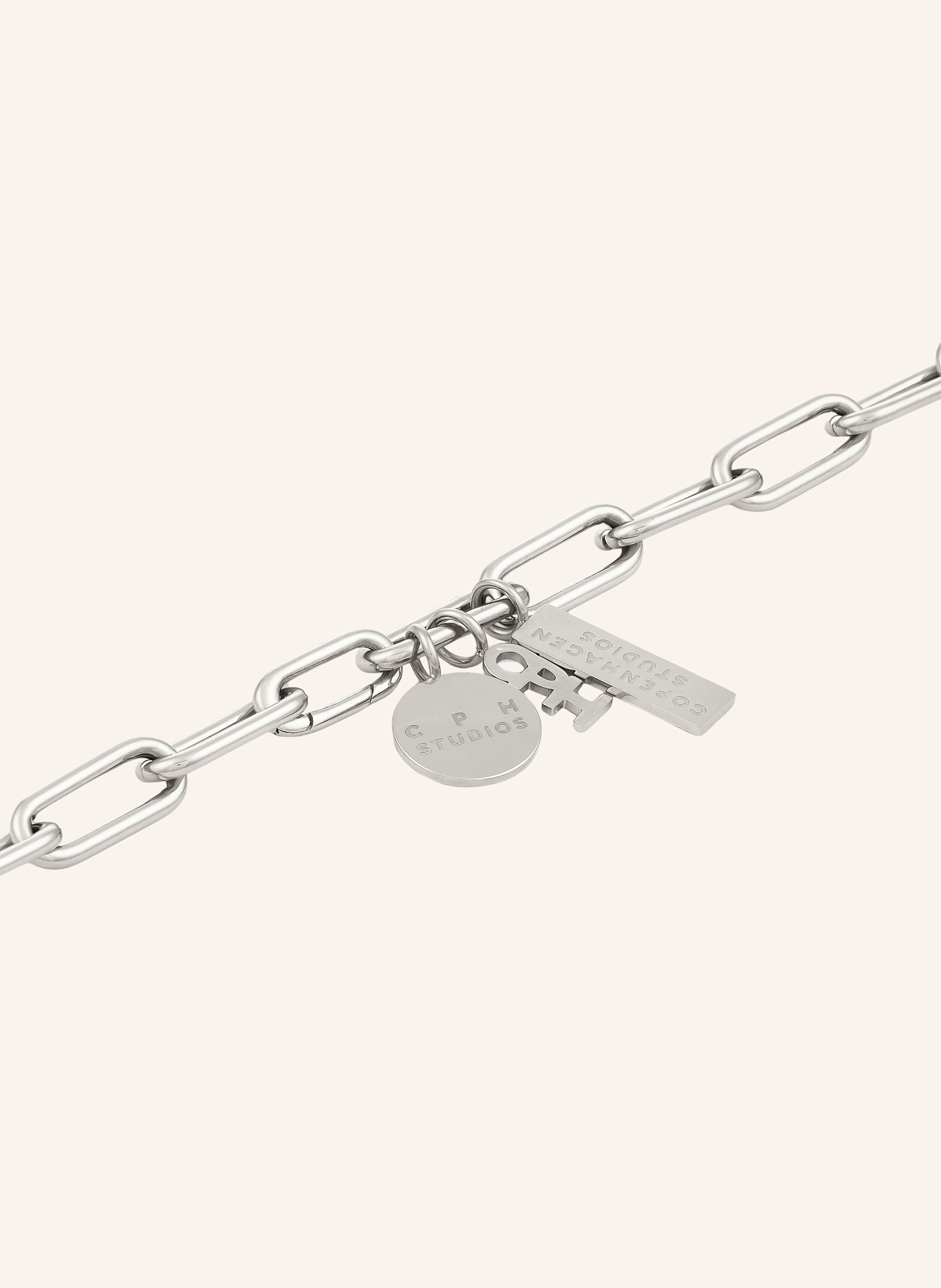 Thumbnail - Copenhagen Studios Halskette Aus Edelstahl silber