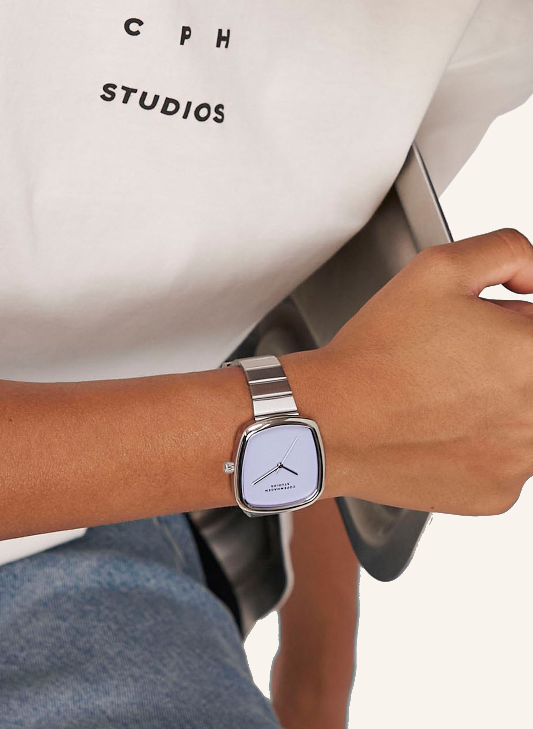 Thumbnail - Copenhagen Studios Armbanduhr  Aus  Edelstahl silber