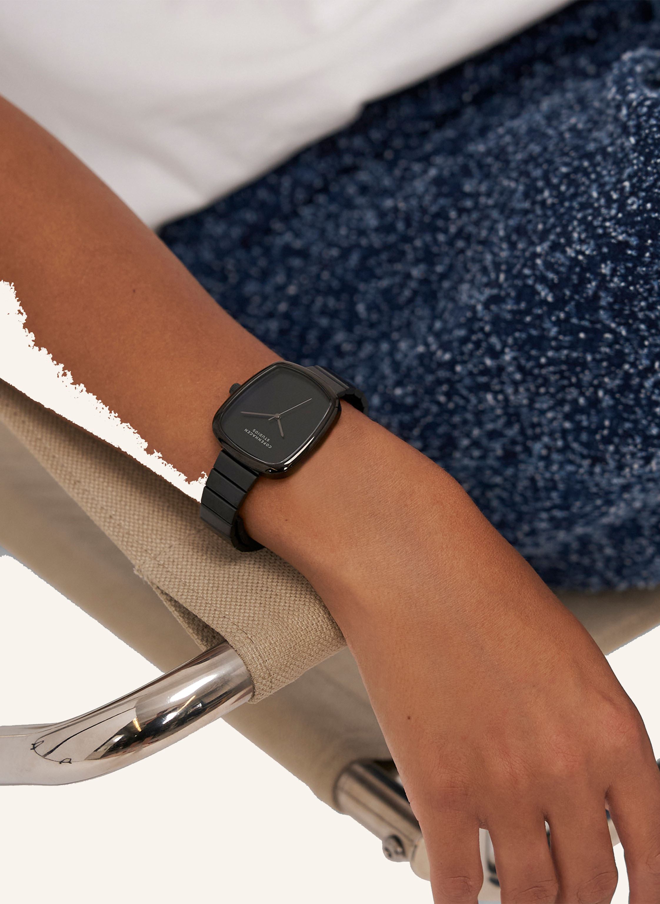 Thumbnail - Copenhagen Studios Armbanduhr  Aus  Edelstahl schwarz