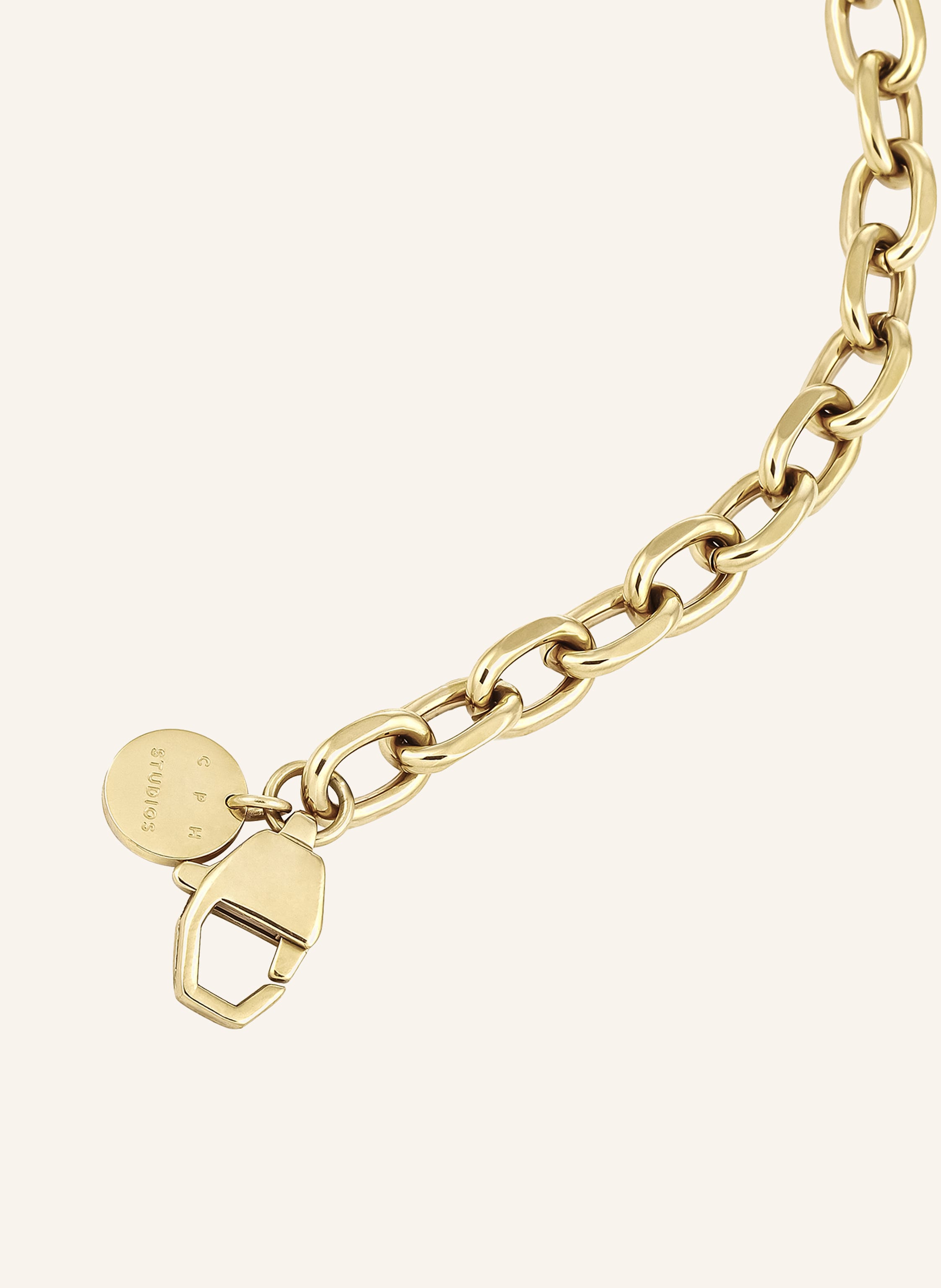 Thumbnail - Copenhagen Studios Halskette  Aus  Edelstahl gold