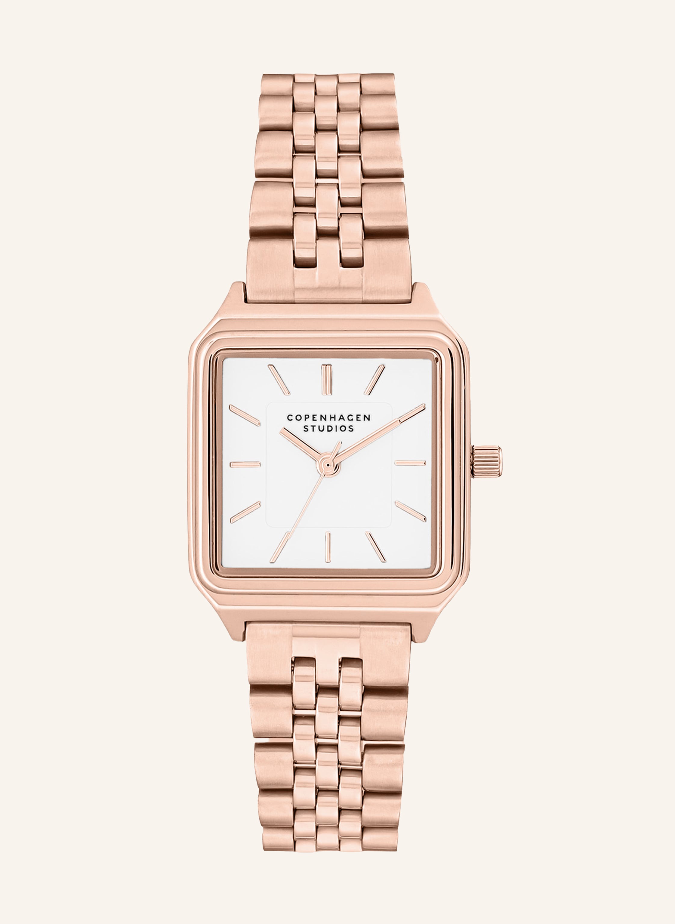 Copenhagen Studios Armbanduhr  Aus  Edelstahl rosegold