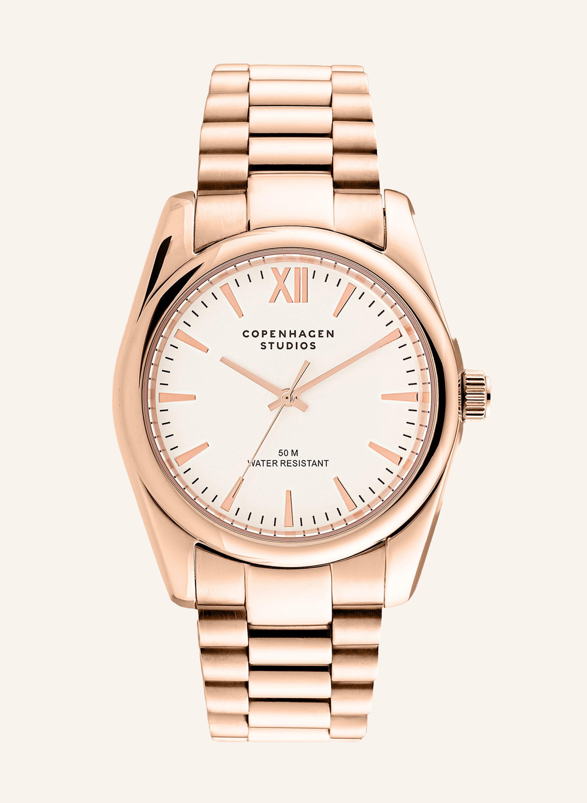 Copenhagen Studios Armbanduhr  Aus  Edelstahl rosegold