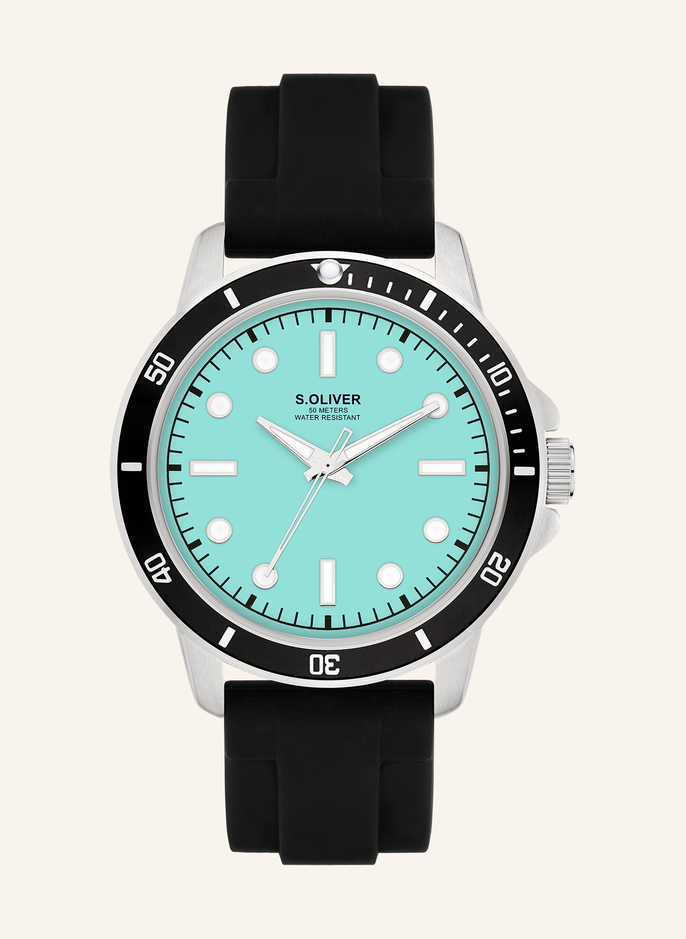 S.Oliver Armbanduhr  Aus  Silikon schwarz