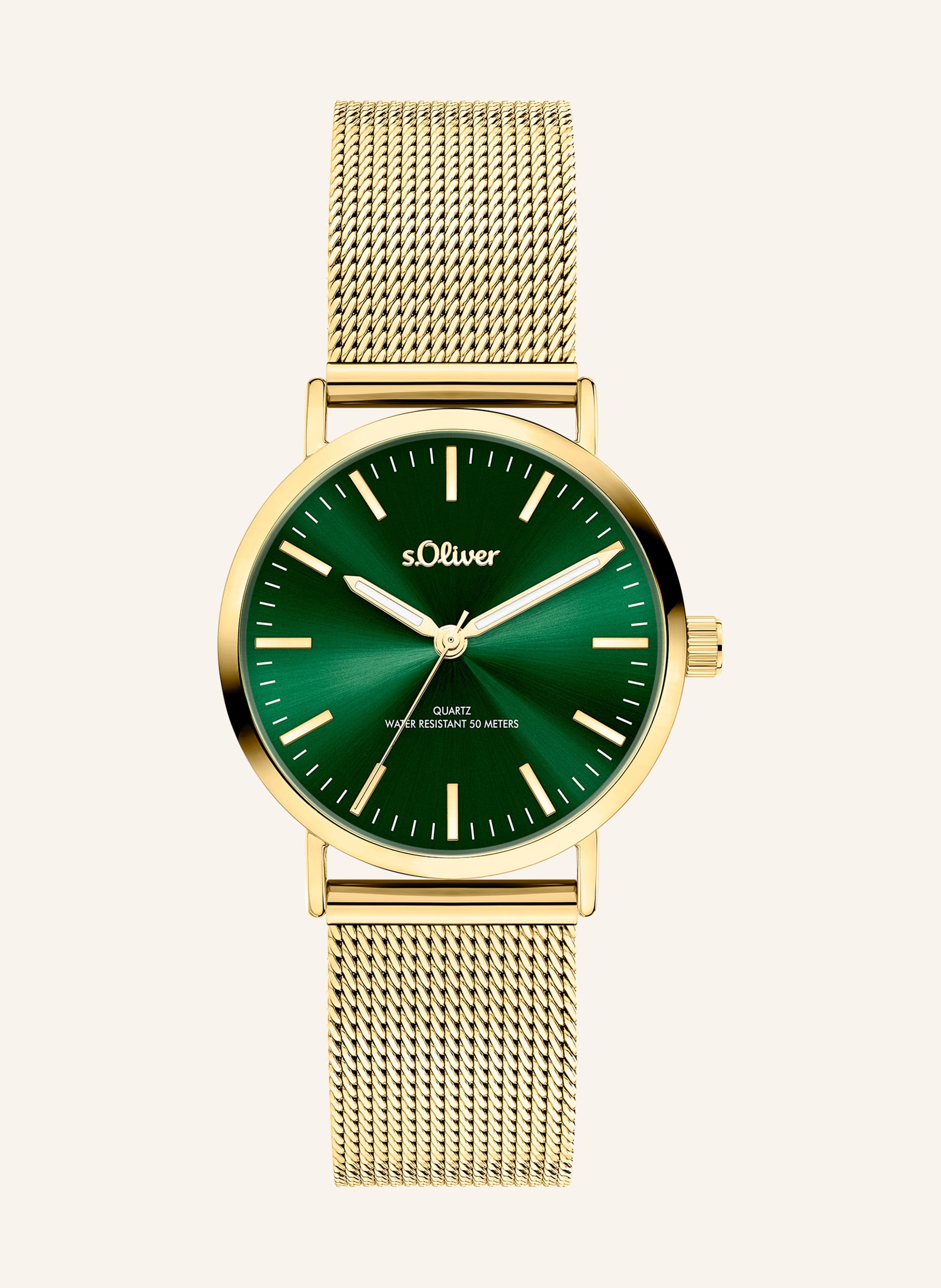 S.Oliver Armbanduhr  Aus  Edelstahl gold