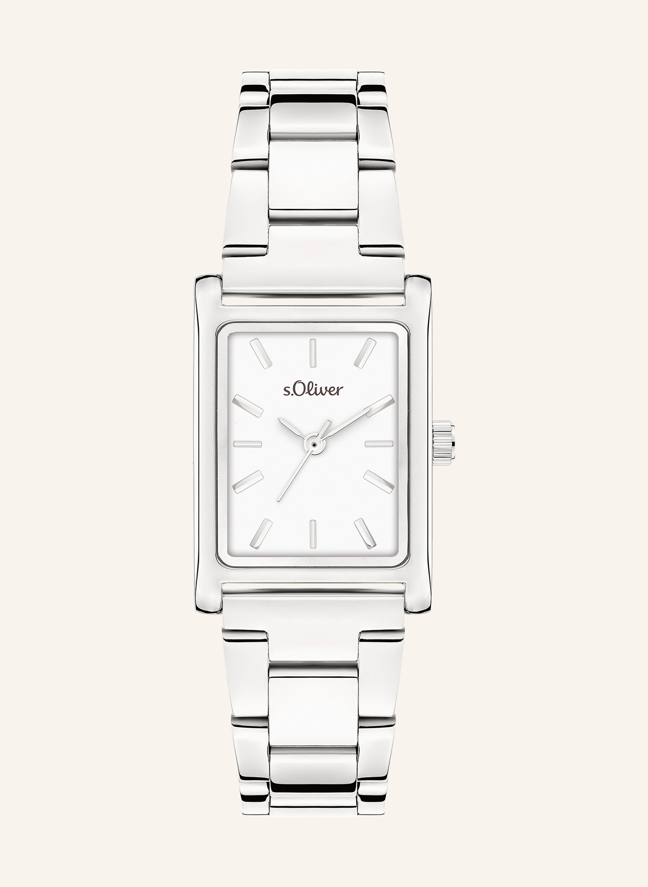 S.Oliver Armbanduhr  Aus  Edelstahl silber