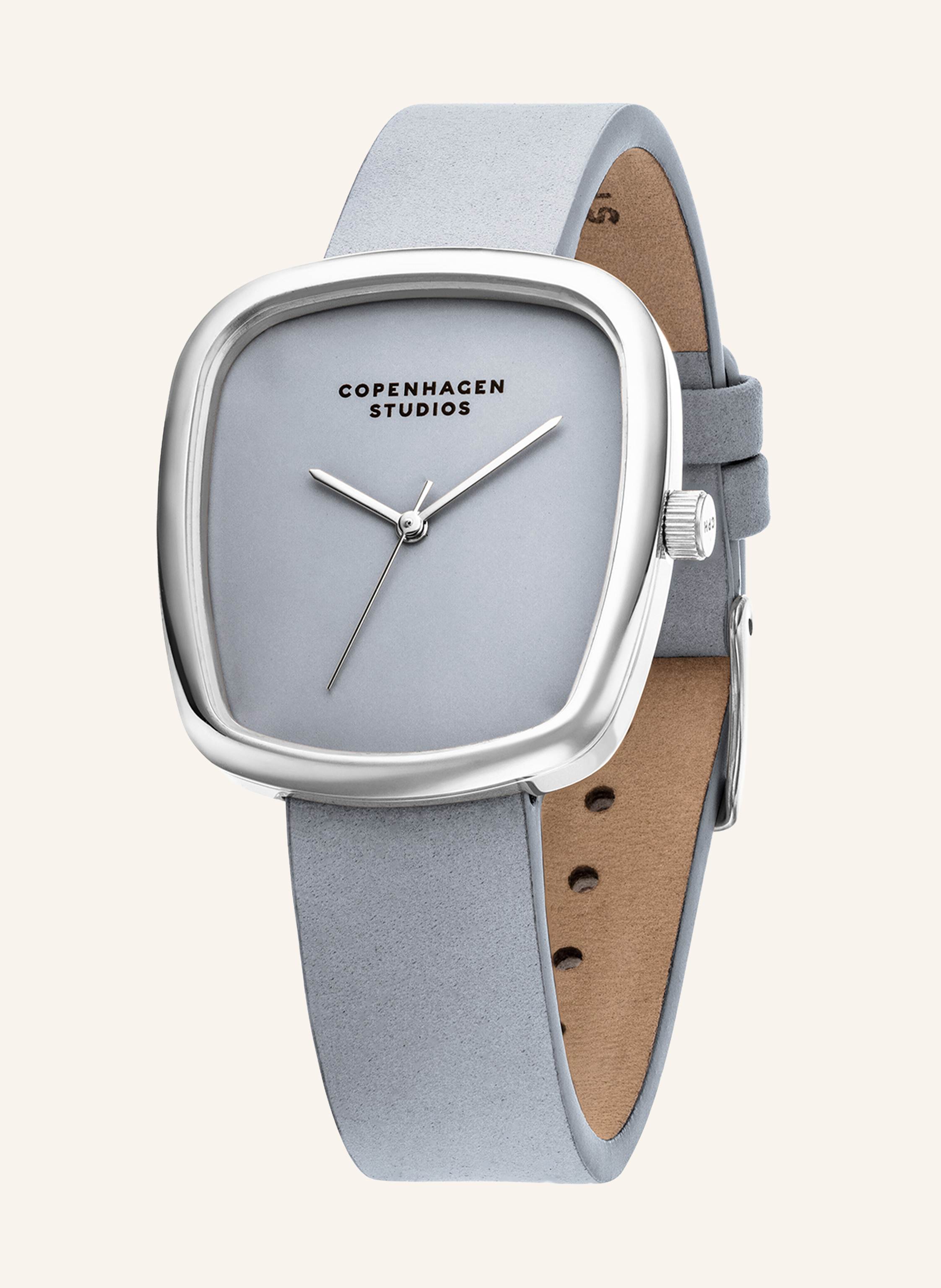 Thumbnail - Copenhagen Studios Armbanduhr Aus Echtleder silber