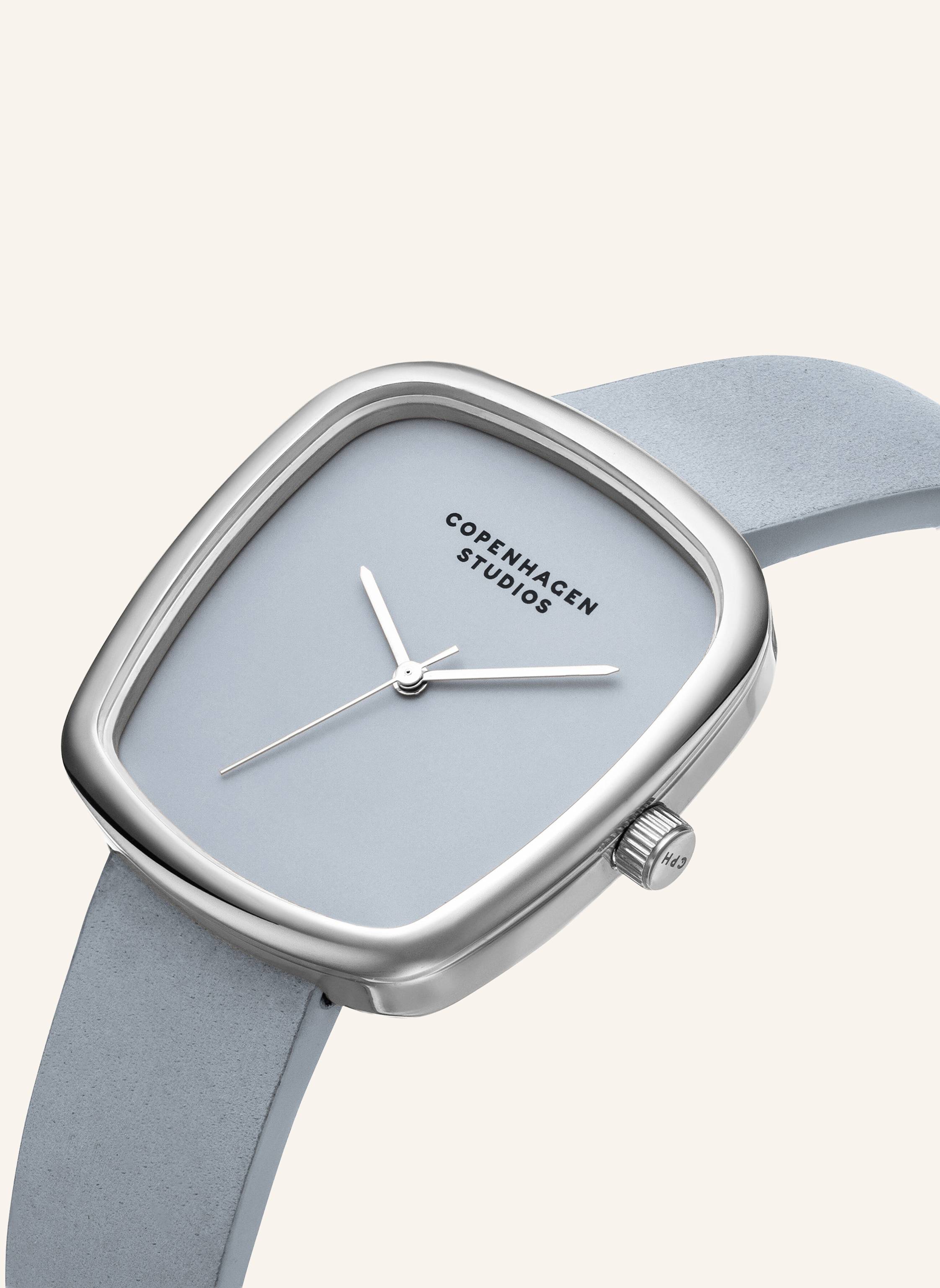 Thumbnail - Copenhagen Studios Armbanduhr Aus Echtleder silber