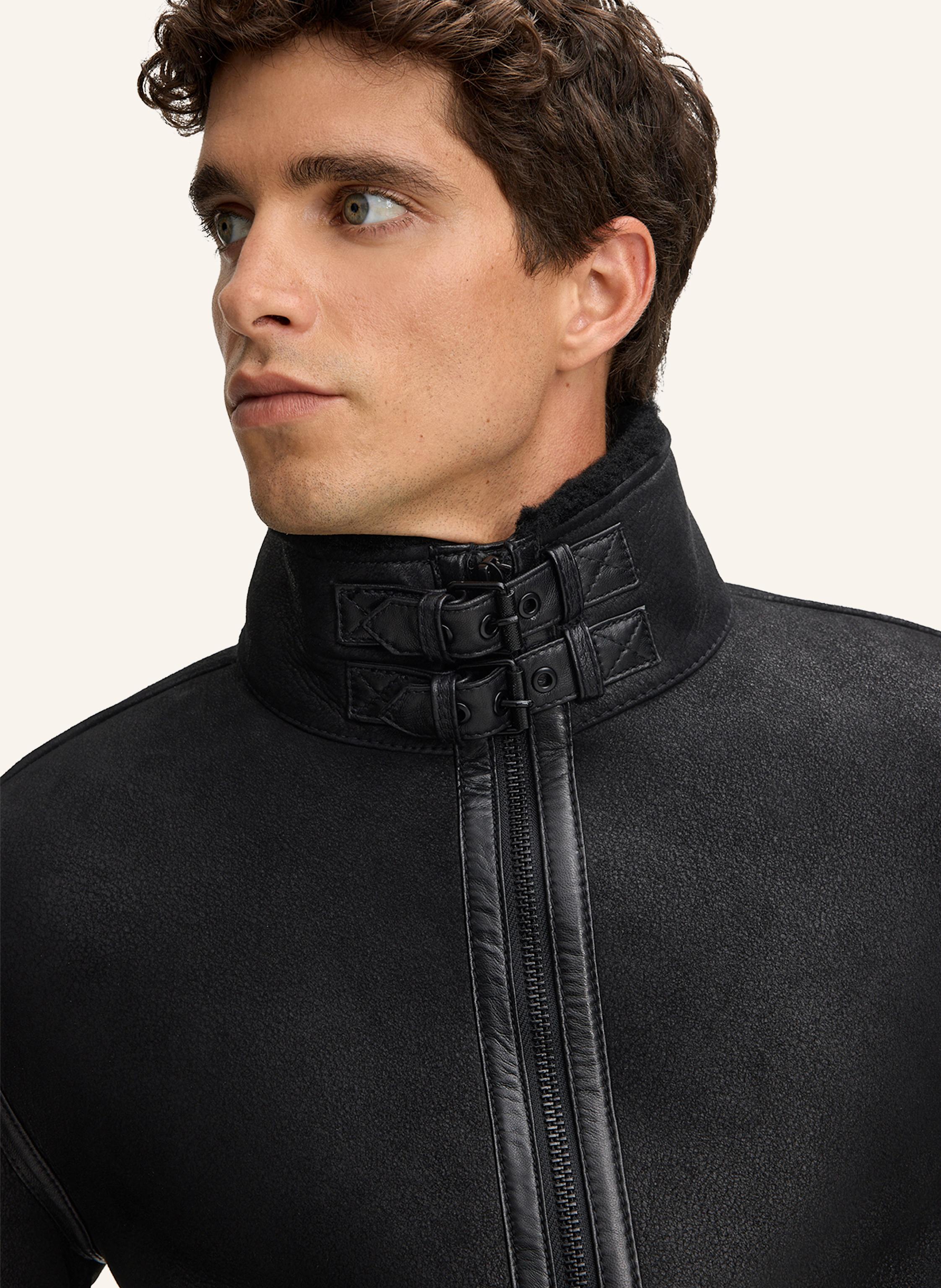 Thumbnail - Strellson Lederjacke Shelter schwarz