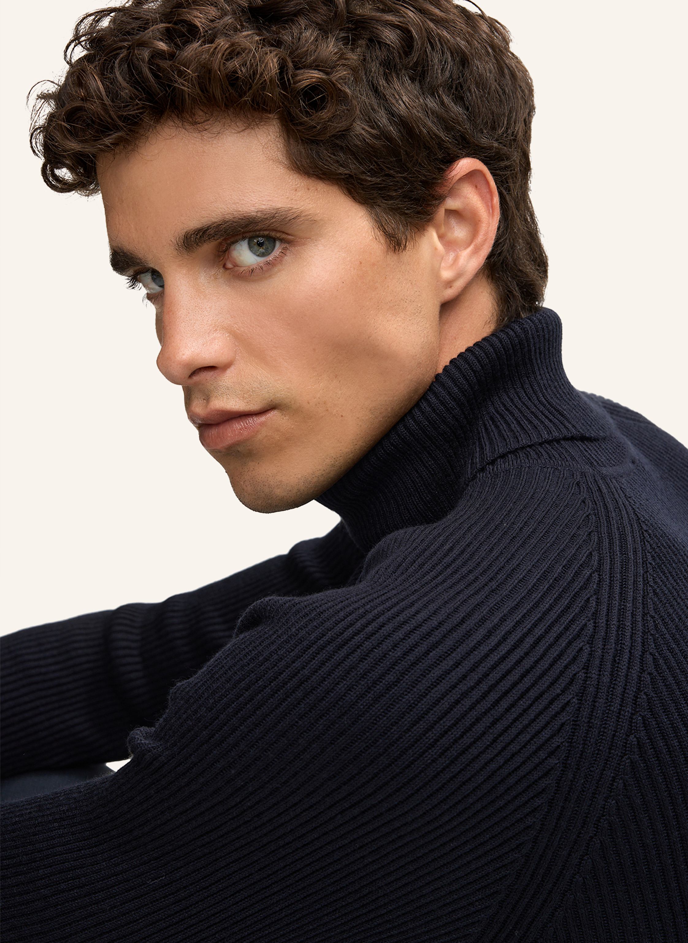 Thumbnail - Strellson Rollkragenpullover Hamilton blau