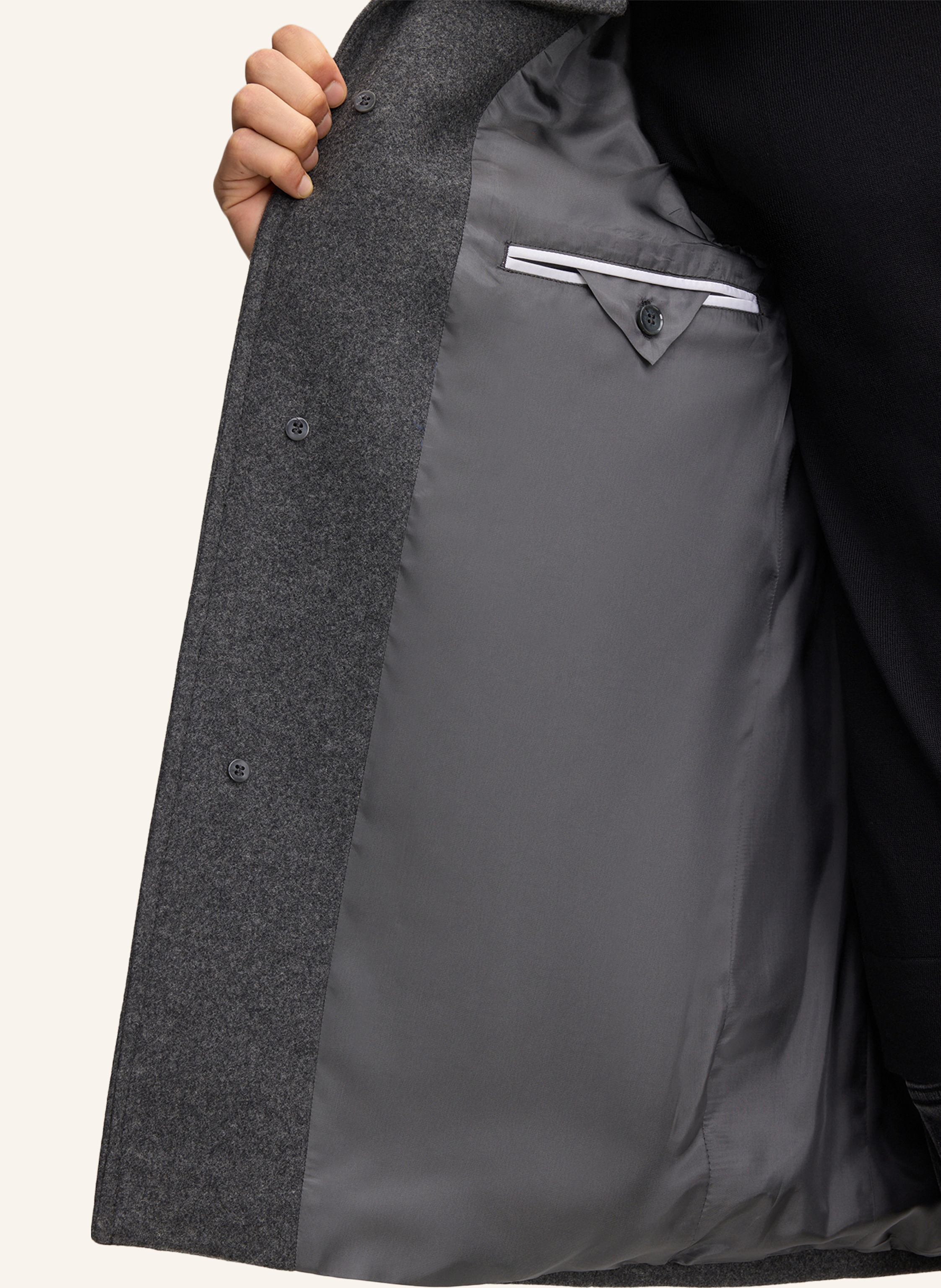 Thumbnail - Strellson Wollmantel Finchley 2.0 grau