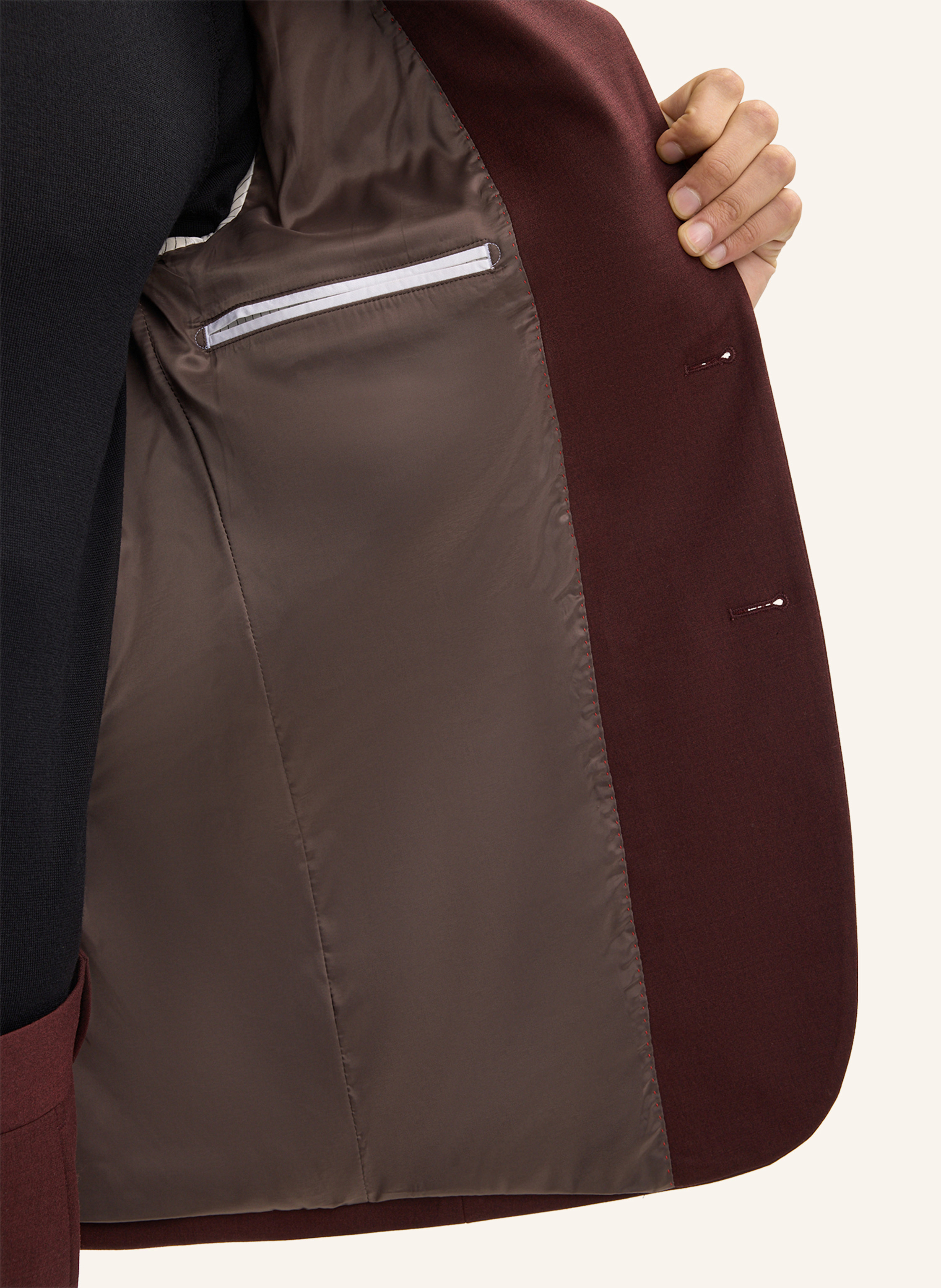 Thumbnail - Strellson Anzugsakko Alzer Slim Fit rot