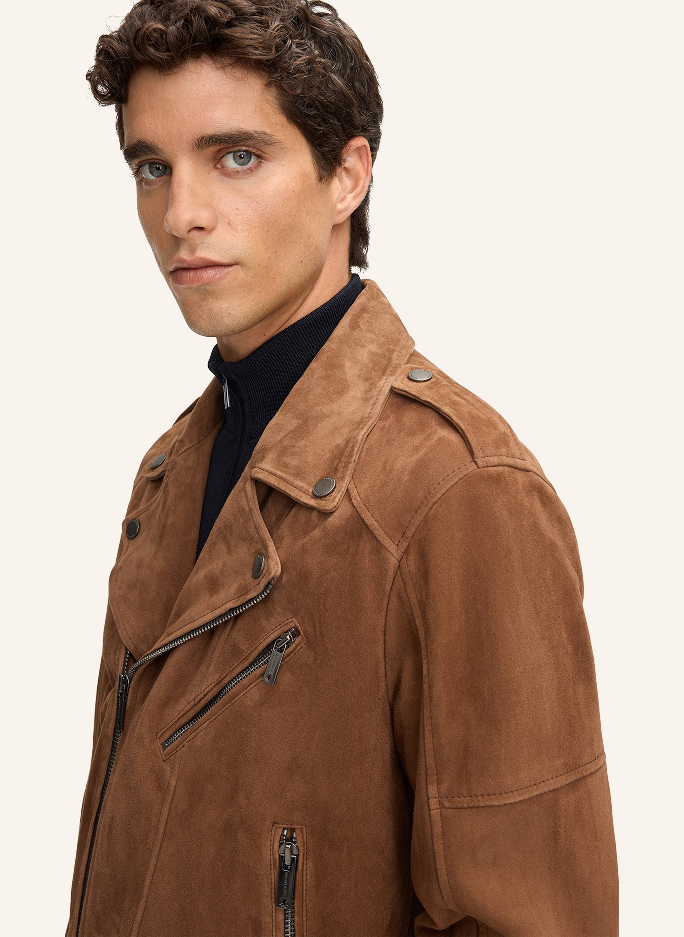 Thumbnail - Strellson Lederjacke Parkson braun