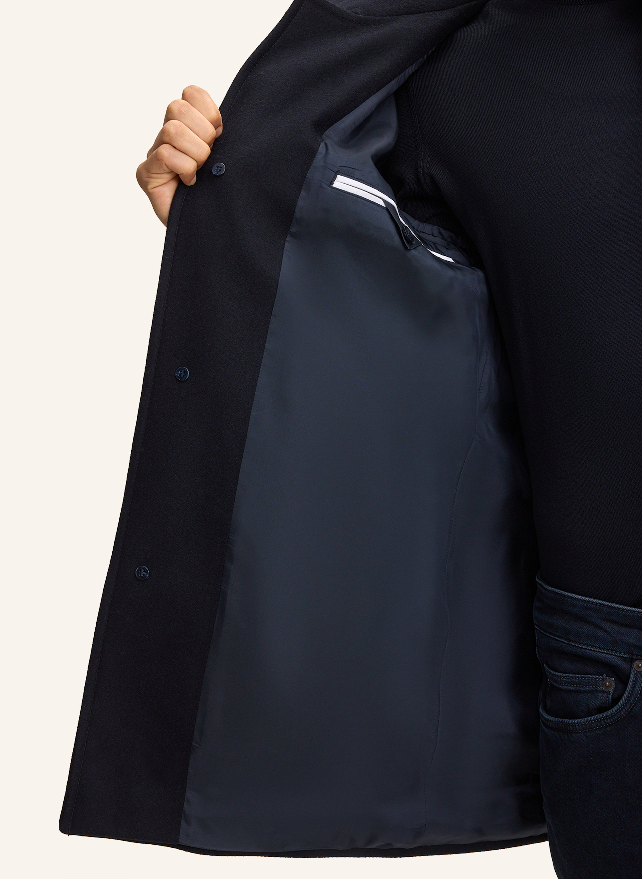 Thumbnail - Strellson Wollmantel Finchley 2.0 blau