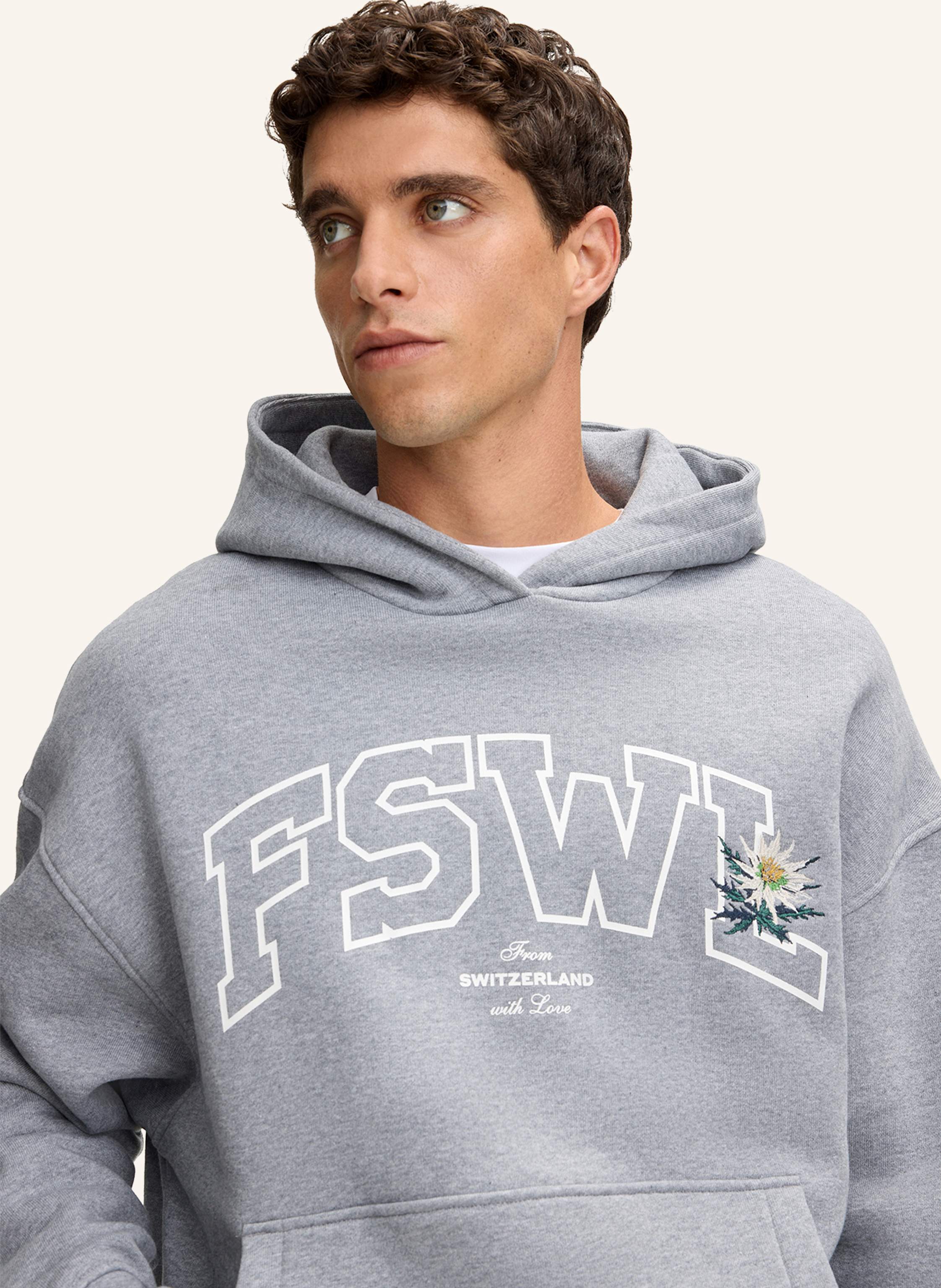 Thumbnail - Strellson Hoodie Heath grau