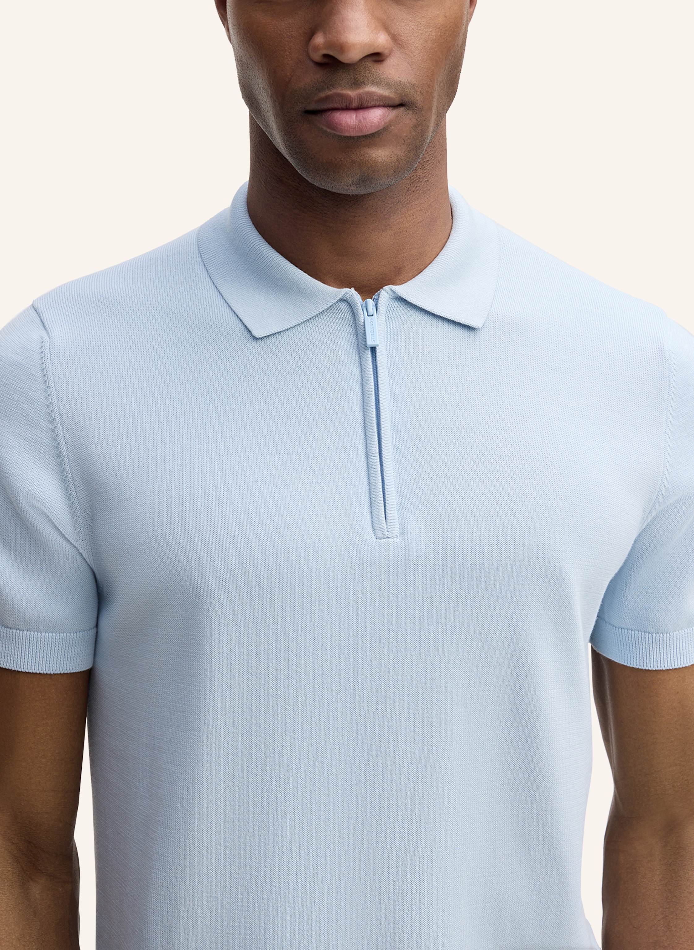 Thumbnail - Strellson Zip-Poloshirt Vincent blau