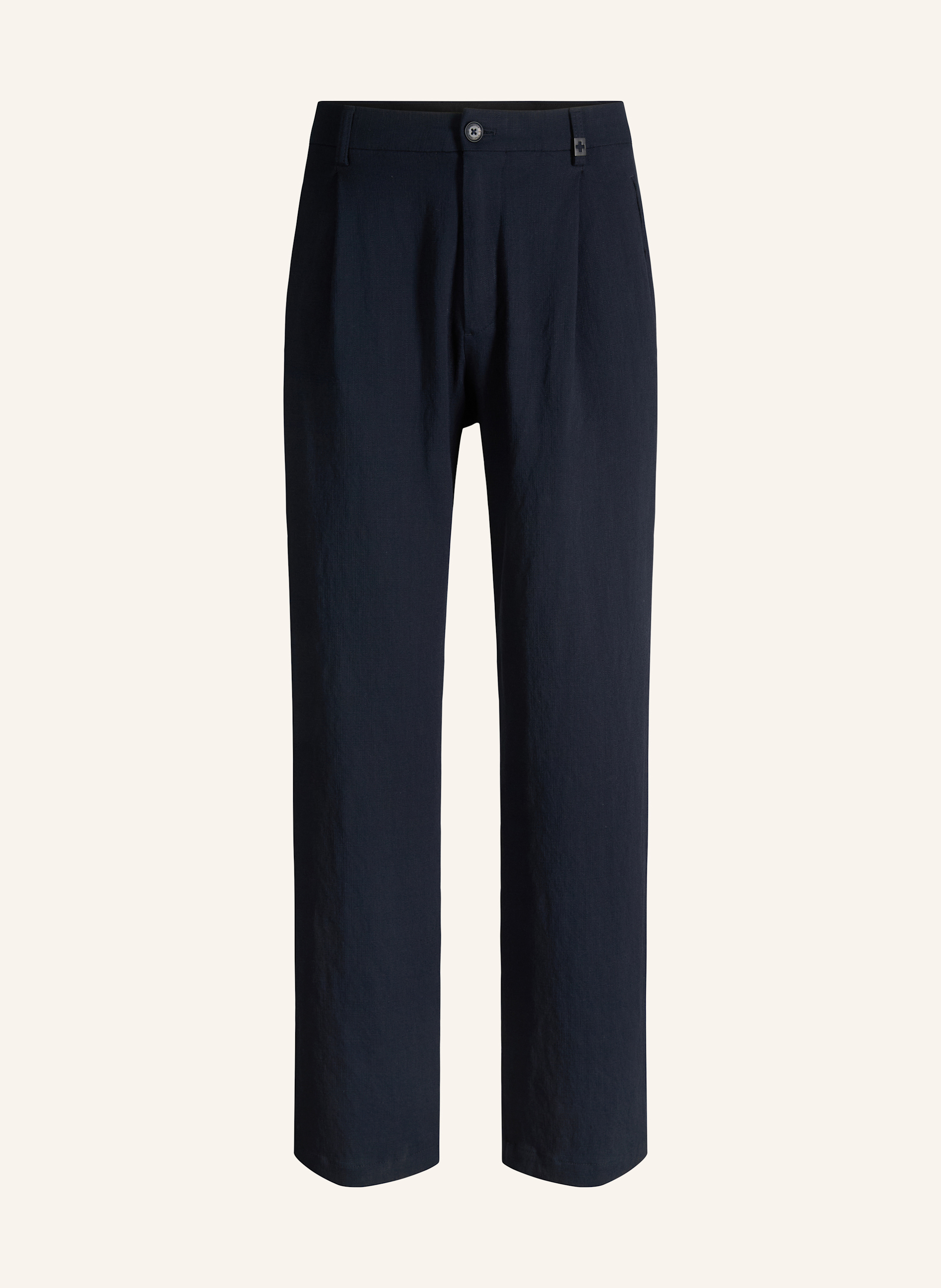 Strellson Bundfaltenhose blau