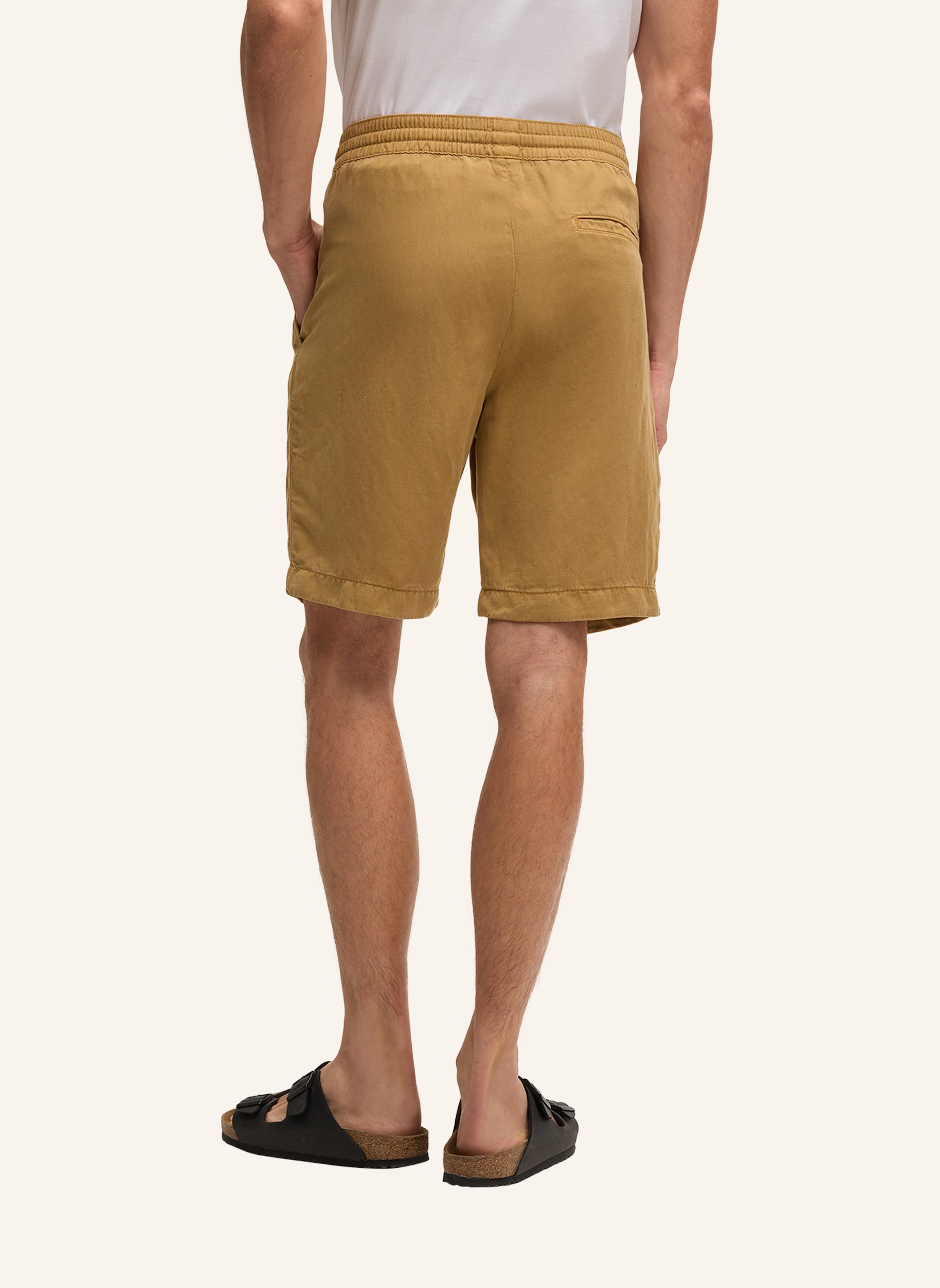 Thumbnail - Strellson Shorts Kaji Relaxed Fit Mit Leinen gelb