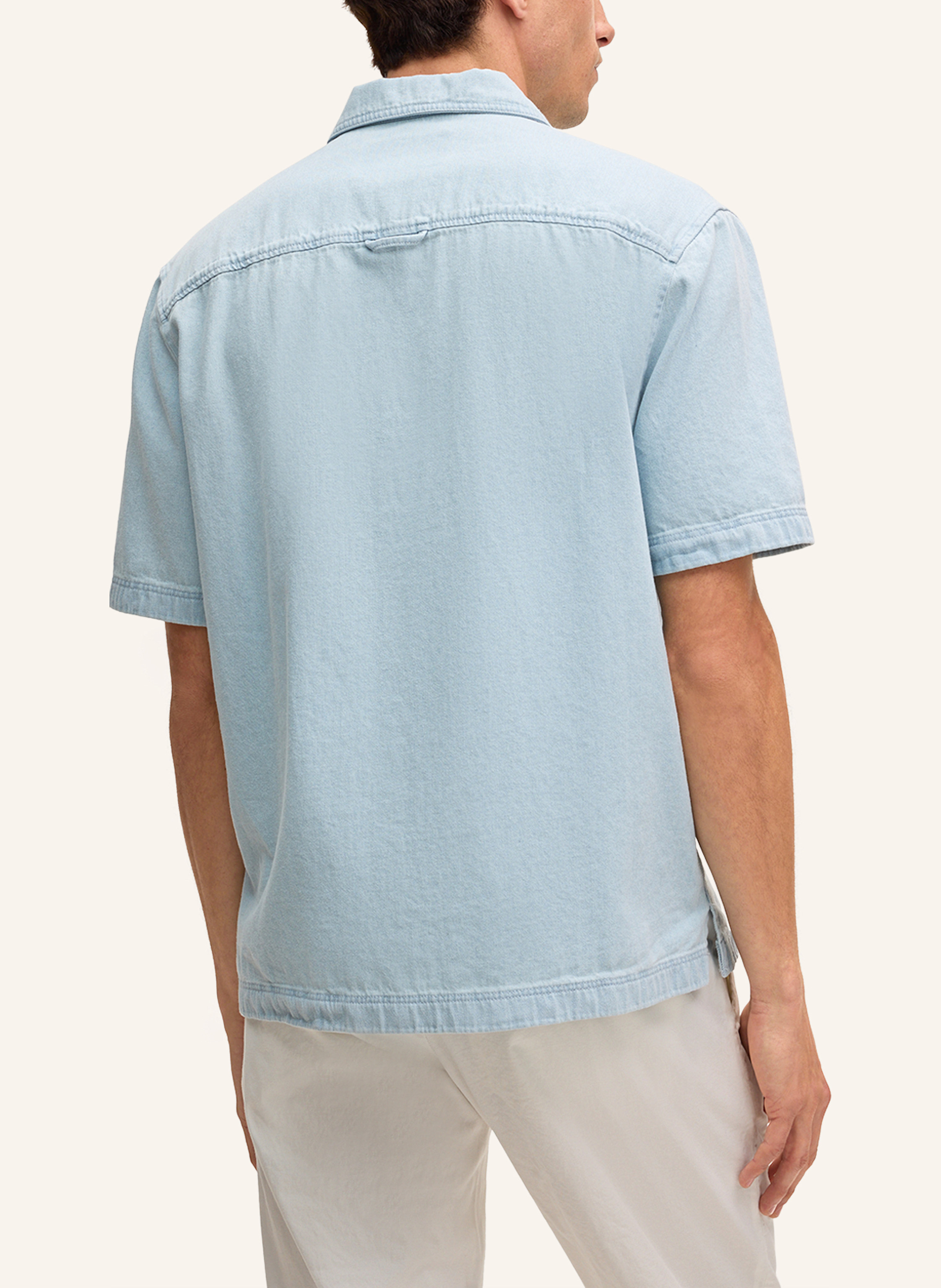 Thumbnail - Strellson Kurzarm-Hemd Navi blau