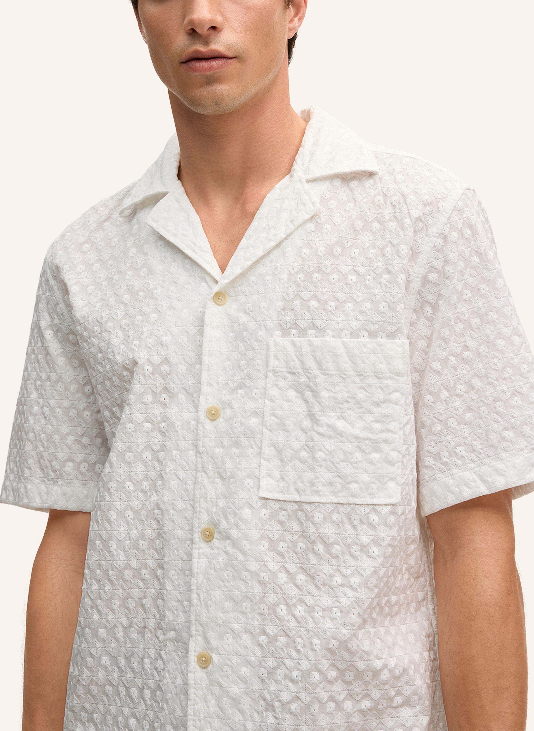 Thumbnail - Strellson Kurzarm-Hemd Ciscon weiss