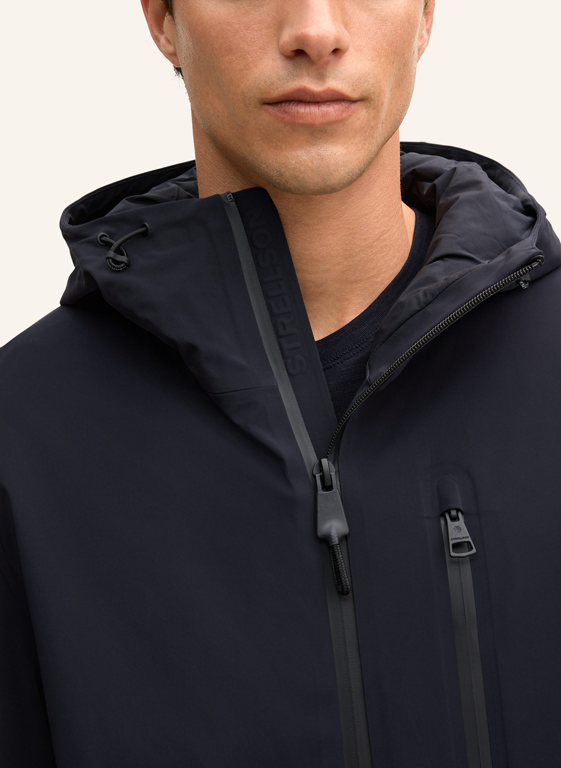 Thumbnail - Strellson Windbreaker Flex Cross Hoody 2.0 blau