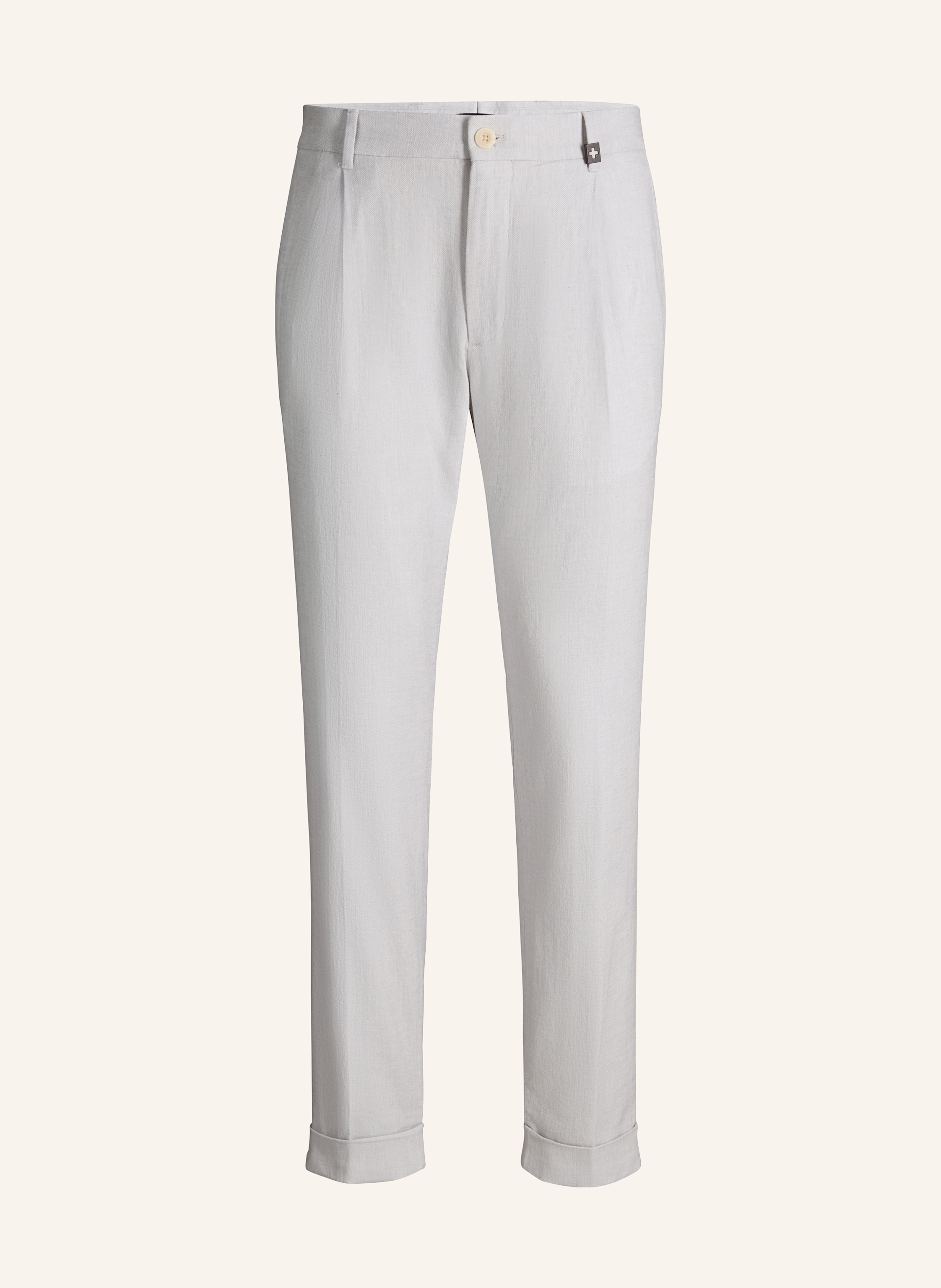 Strellson Bundfaltenhose grau