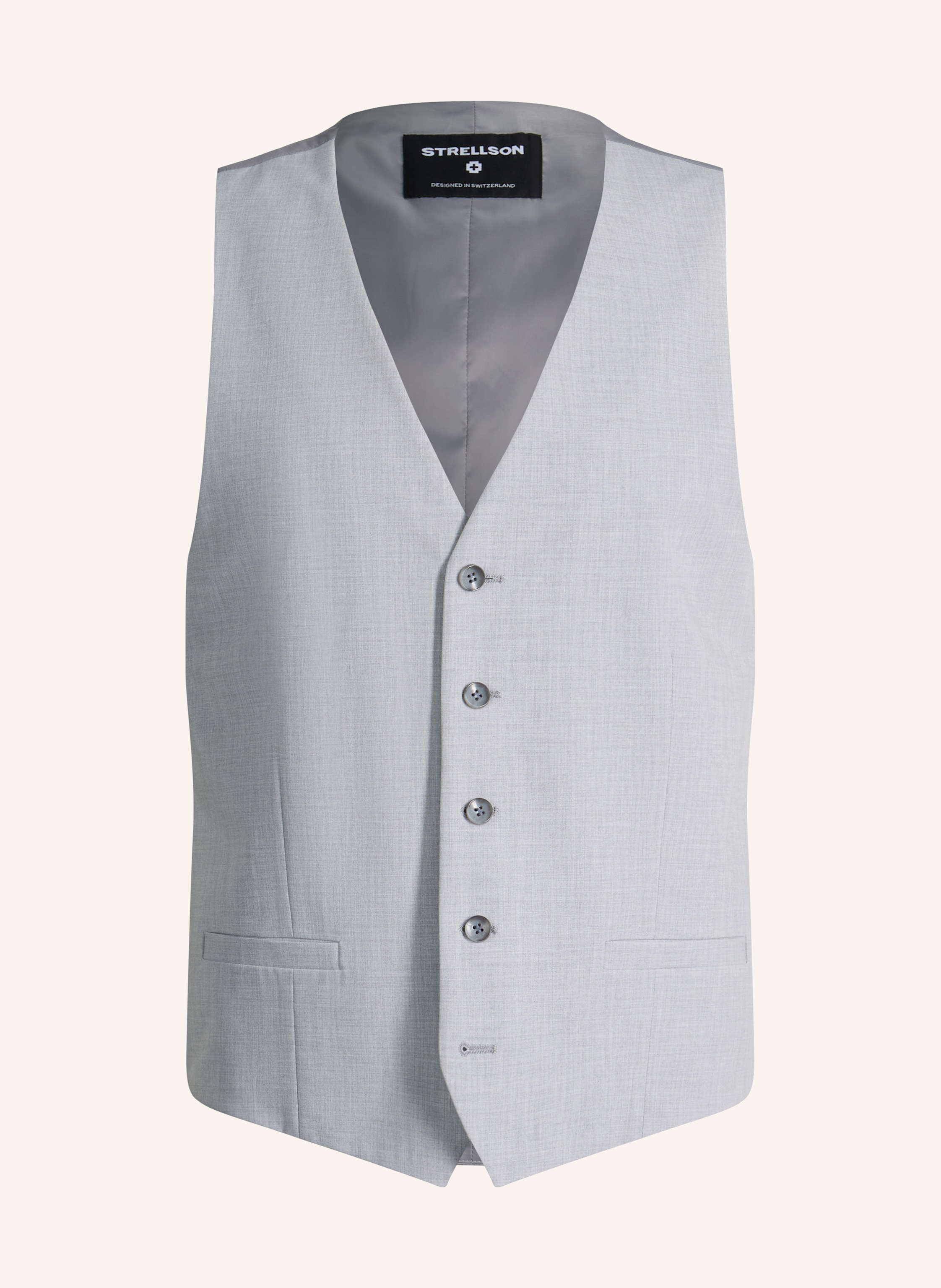 Strellson Anzugweste ves2 Extra Slim Fit grau