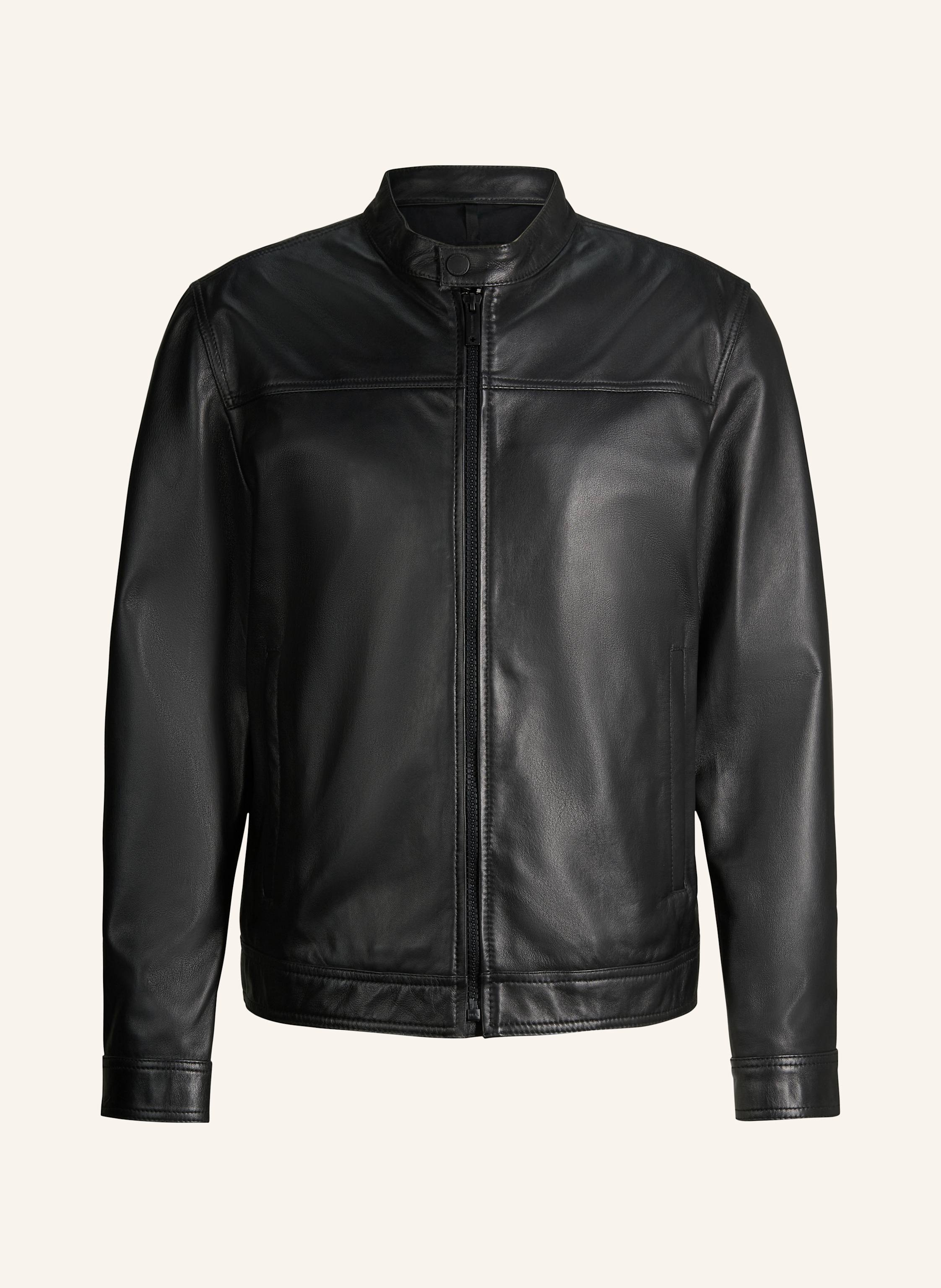 Strellson Lederjacke schwarz