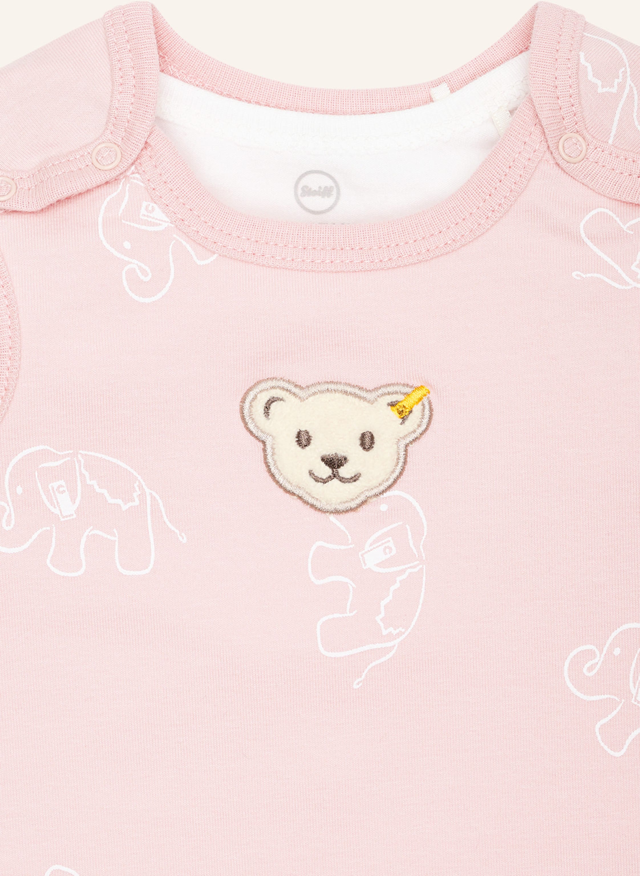 Thumbnail - Steiff Set Wellness: Strampler Und Longsleeve rosa