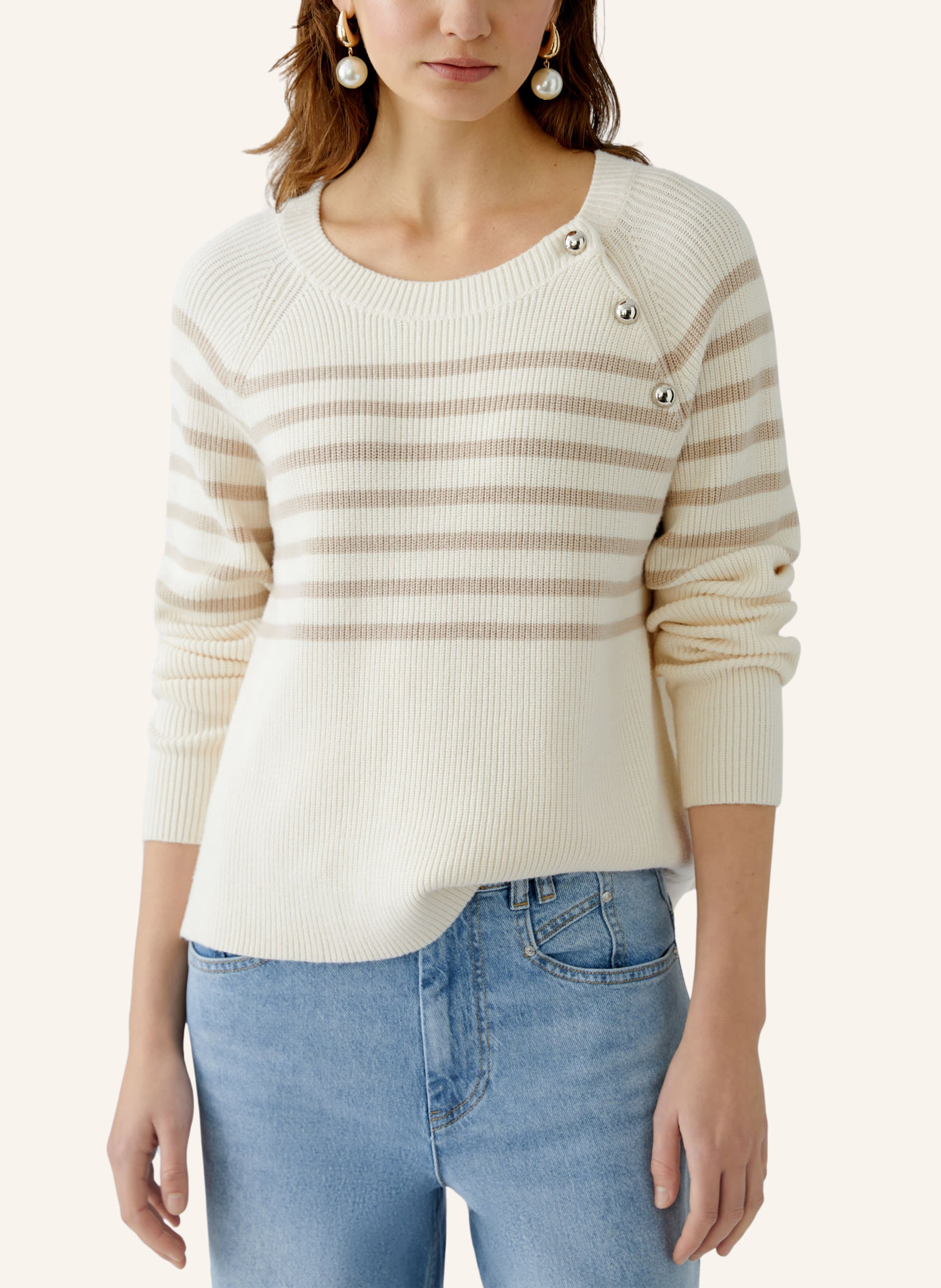 Thumbnail - Oui Pullover weiss