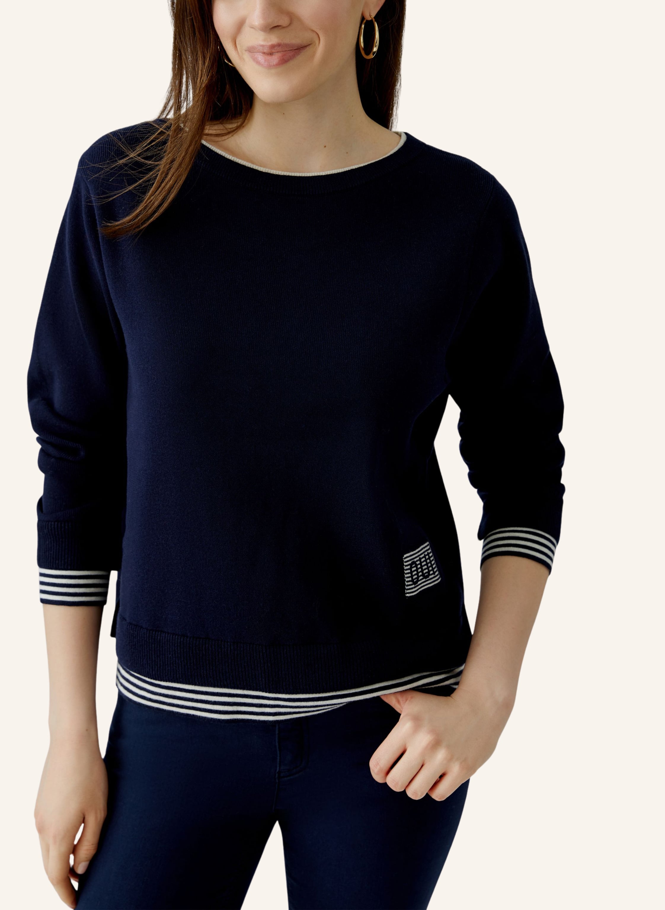 Thumbnail - Oui Pullover Leeza blau