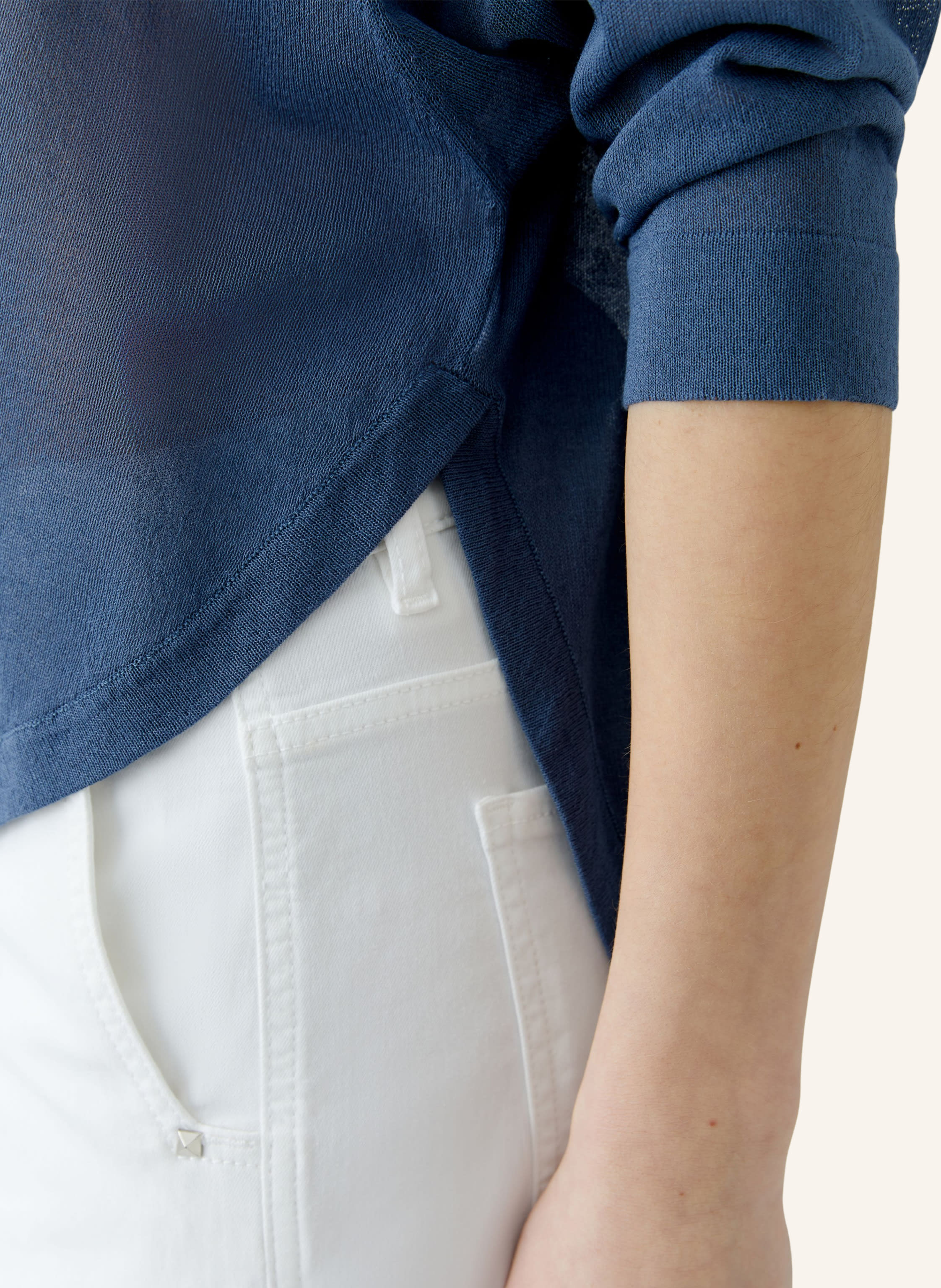 Thumbnail - Oui Pullover blau