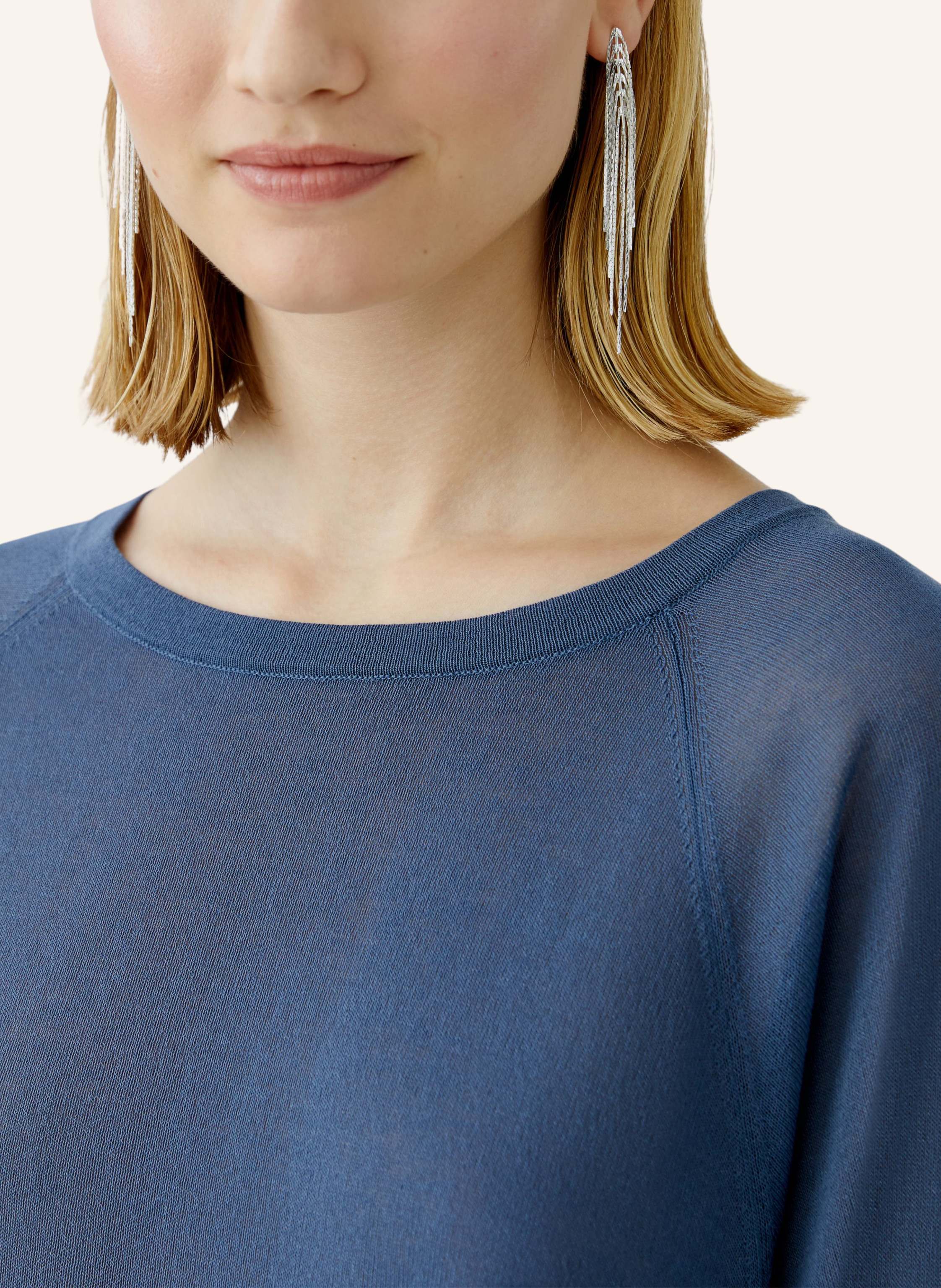 Thumbnail - Oui Pullover blau