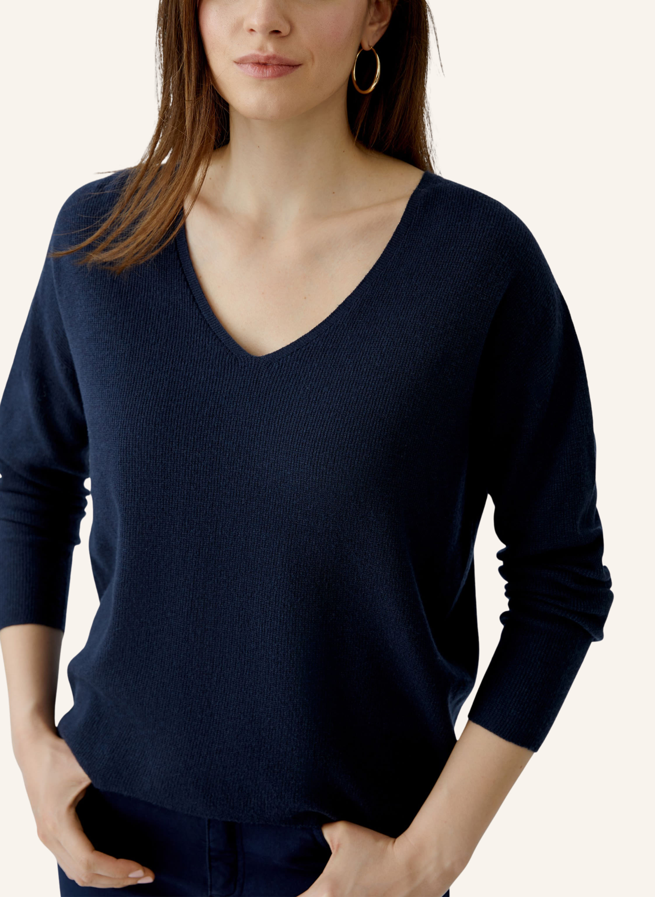 Thumbnail - Oui Pullover Freyja blau