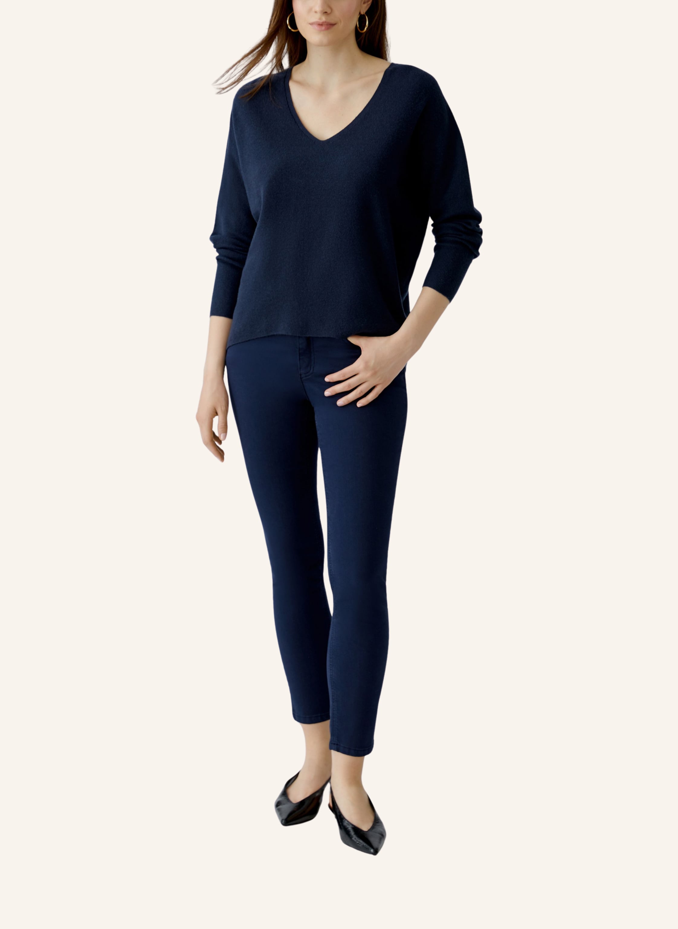 Thumbnail - Oui Pullover Freyja blau